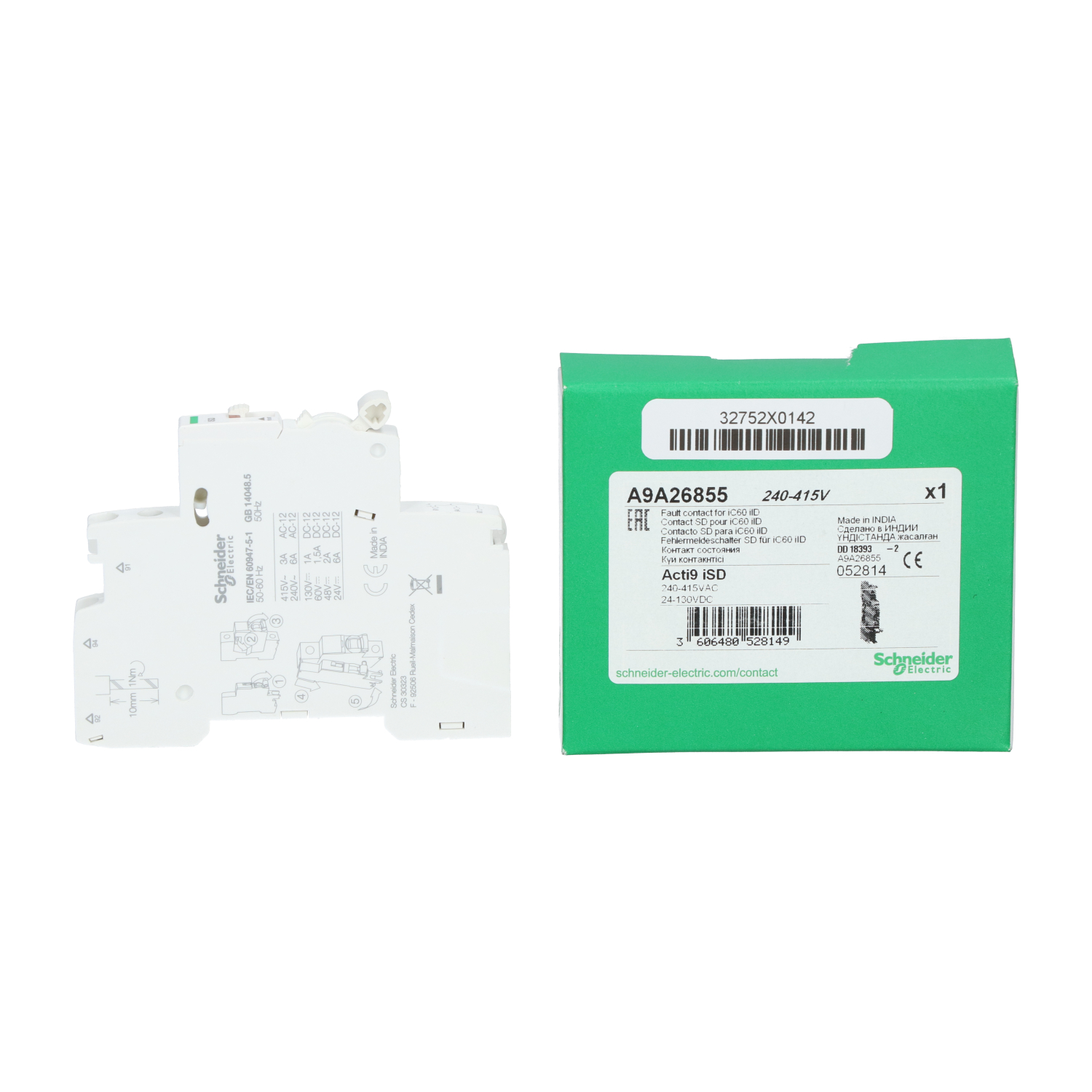 Schneider Electric A9A26855 Signal-Fault Contact New NFP