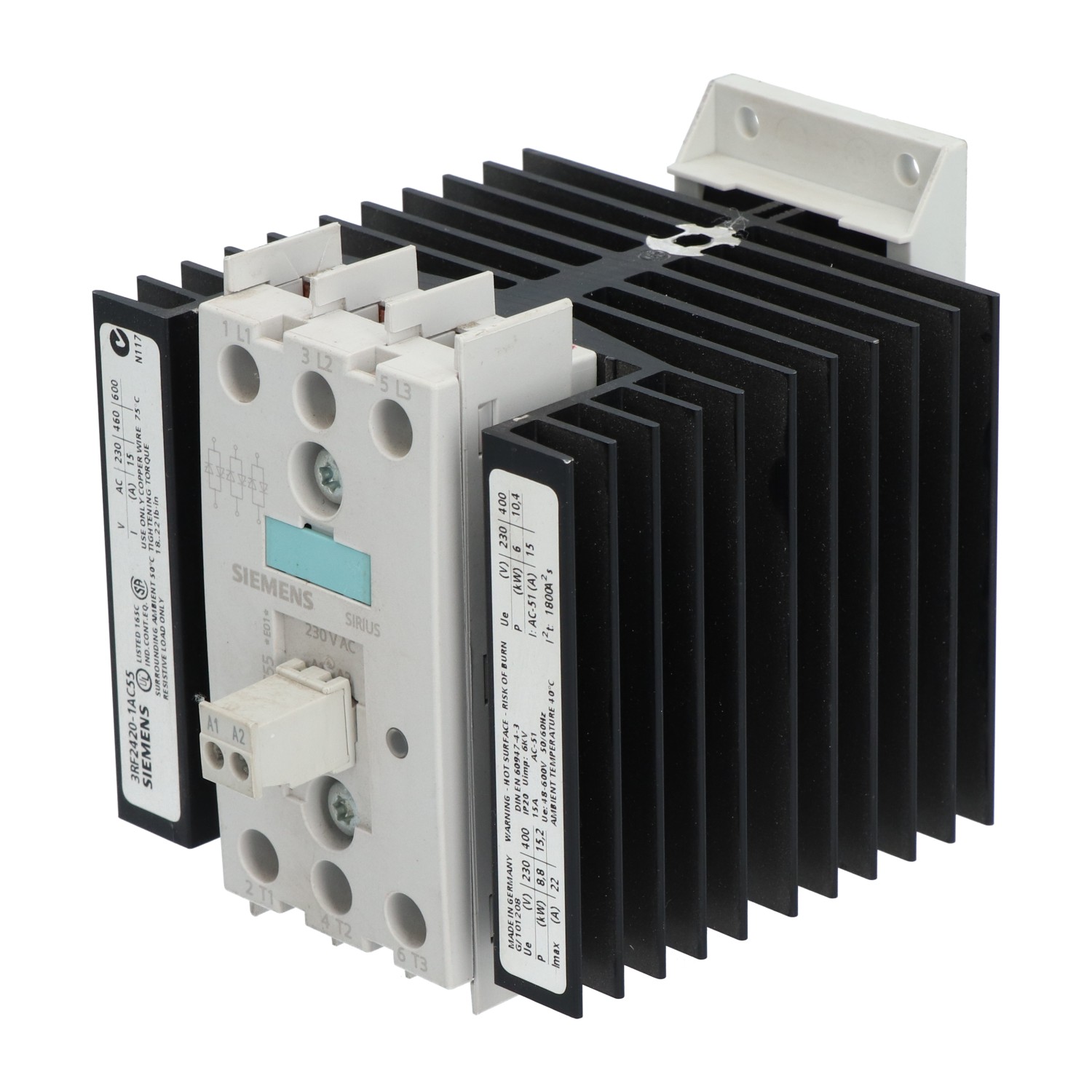 Siemens 3RF2420-1AC55 Solid State Contactor 3 Phase Used UMP