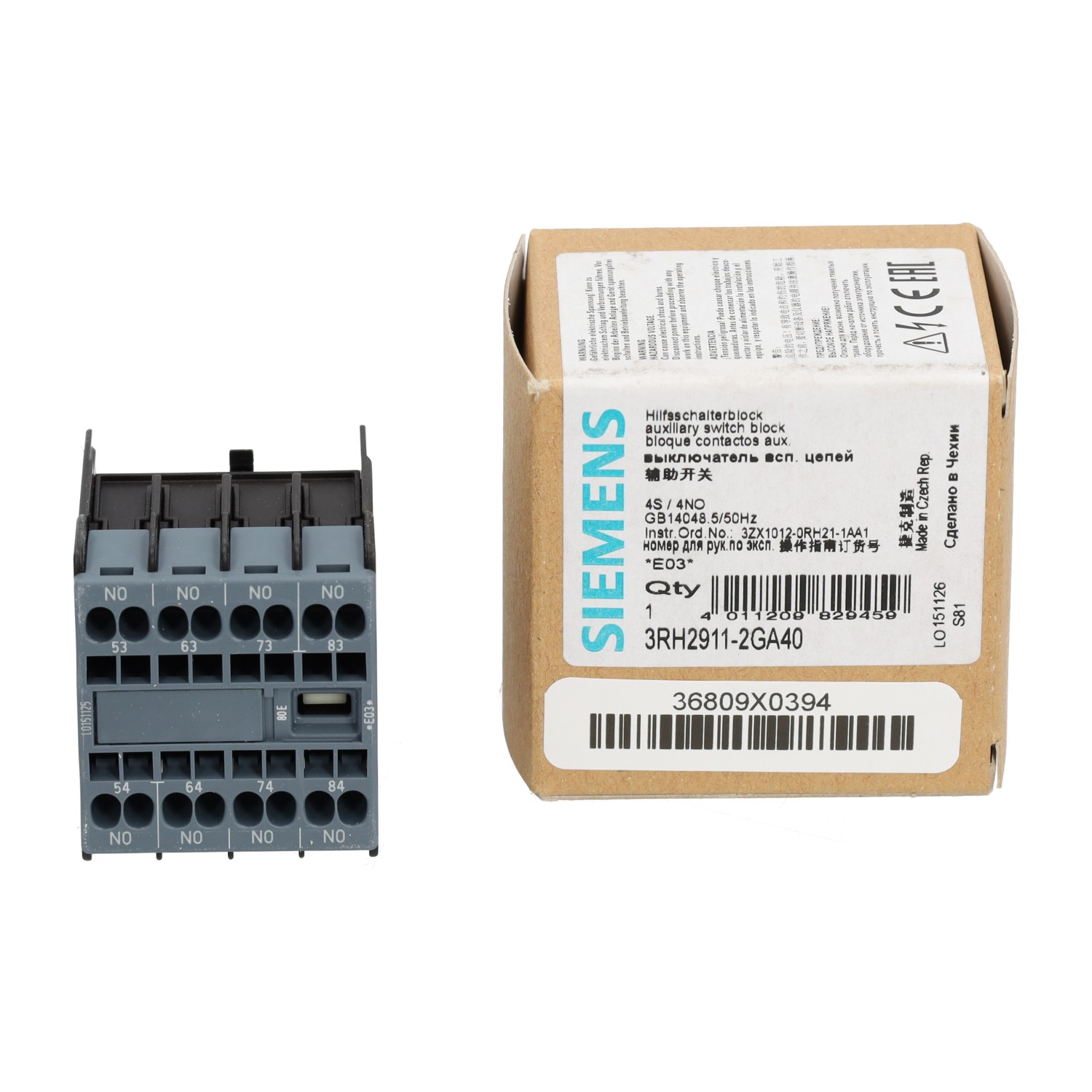 Siemens 3RH2911-2GA40 New NFP