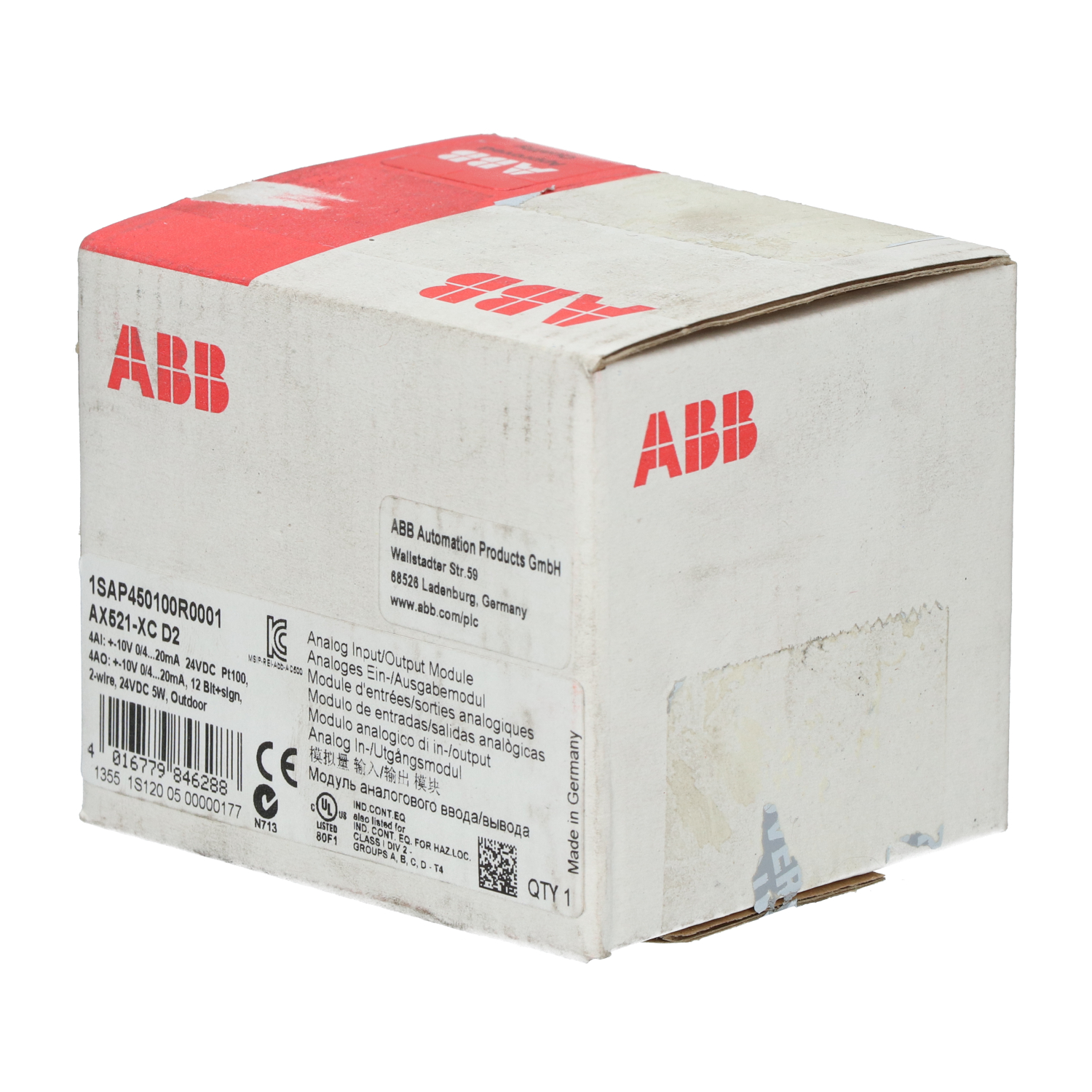 Abb 1SAP450100R0001 Analog I/O Module New NFP Sealed