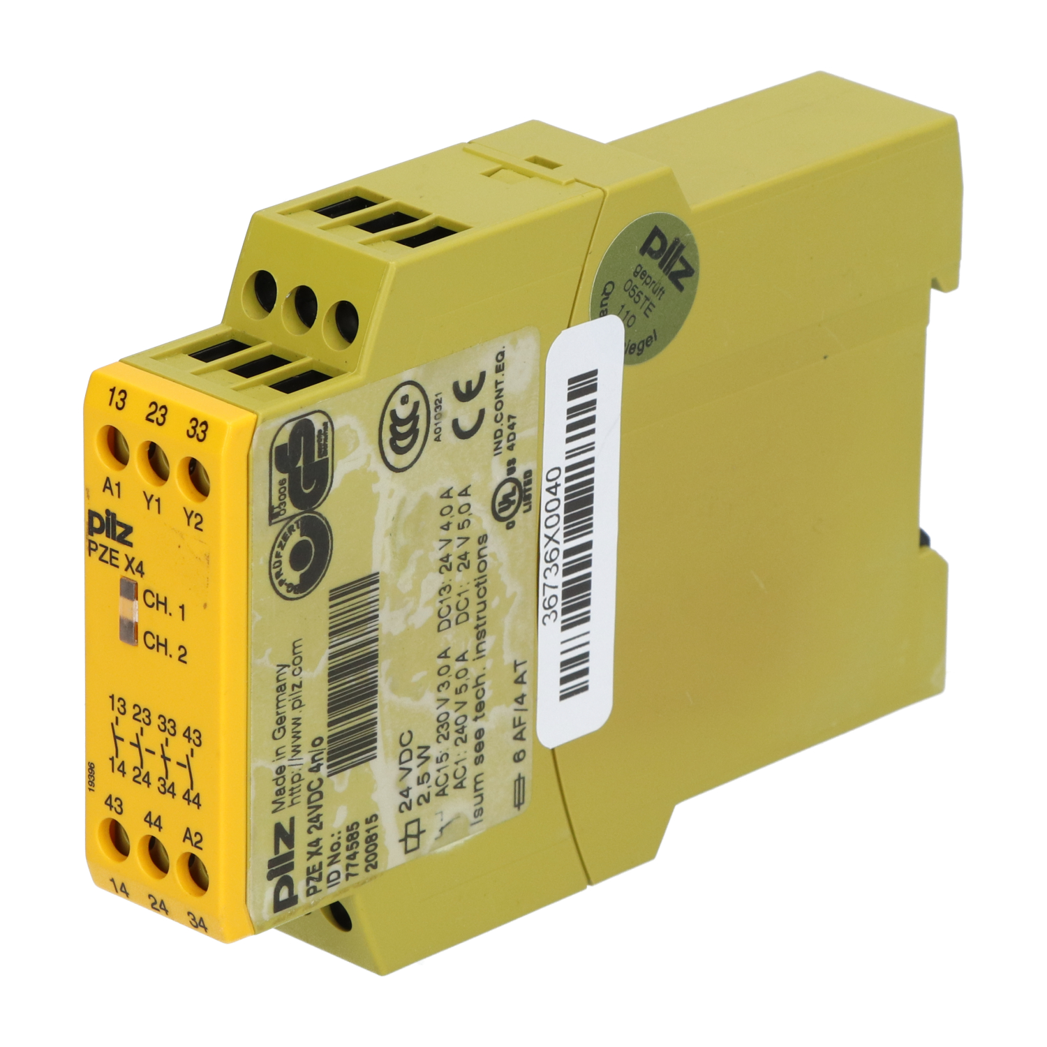 774326 | Relè di sicurezza Pilz 774, 12V cc, 1, 2 canali, 2 contatti di 774326 | Relè di sicurezza Pilz 774, 12V cc, 1, 2 canali, 2 contatti di