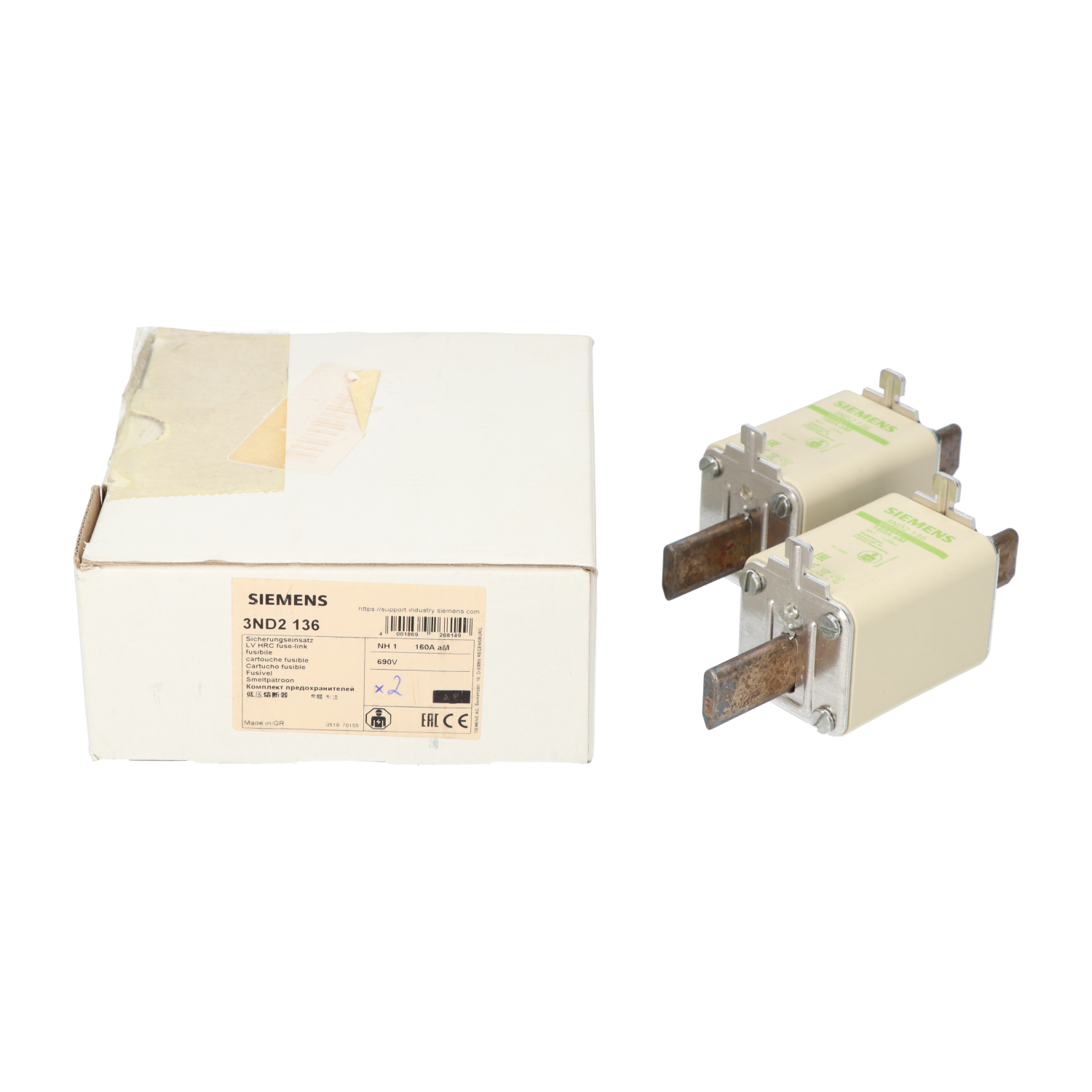 Siemens 3ND2136 New NFP (2pcs)