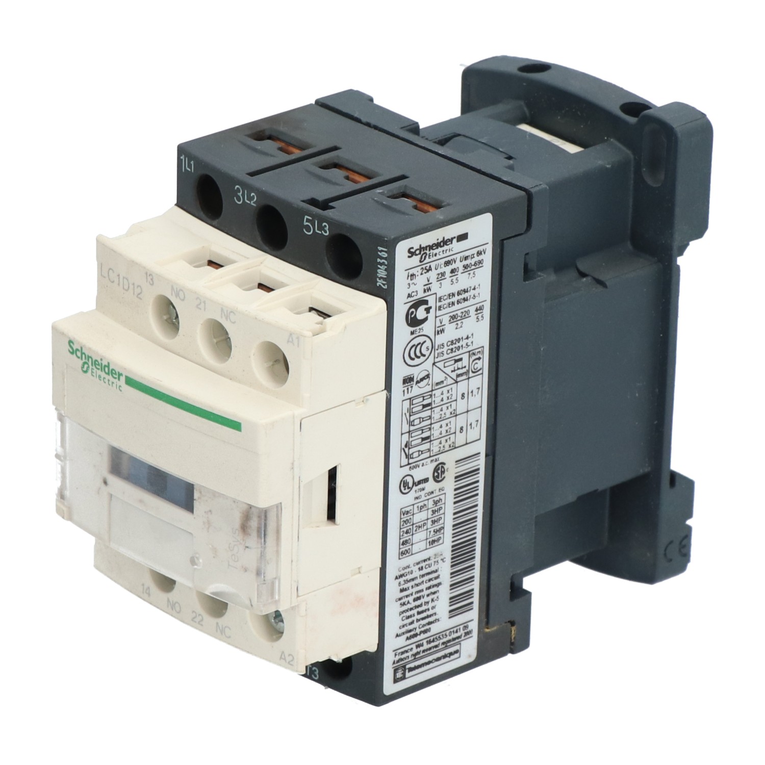 Schneider Electric LC1D12 Contactor Used UMP