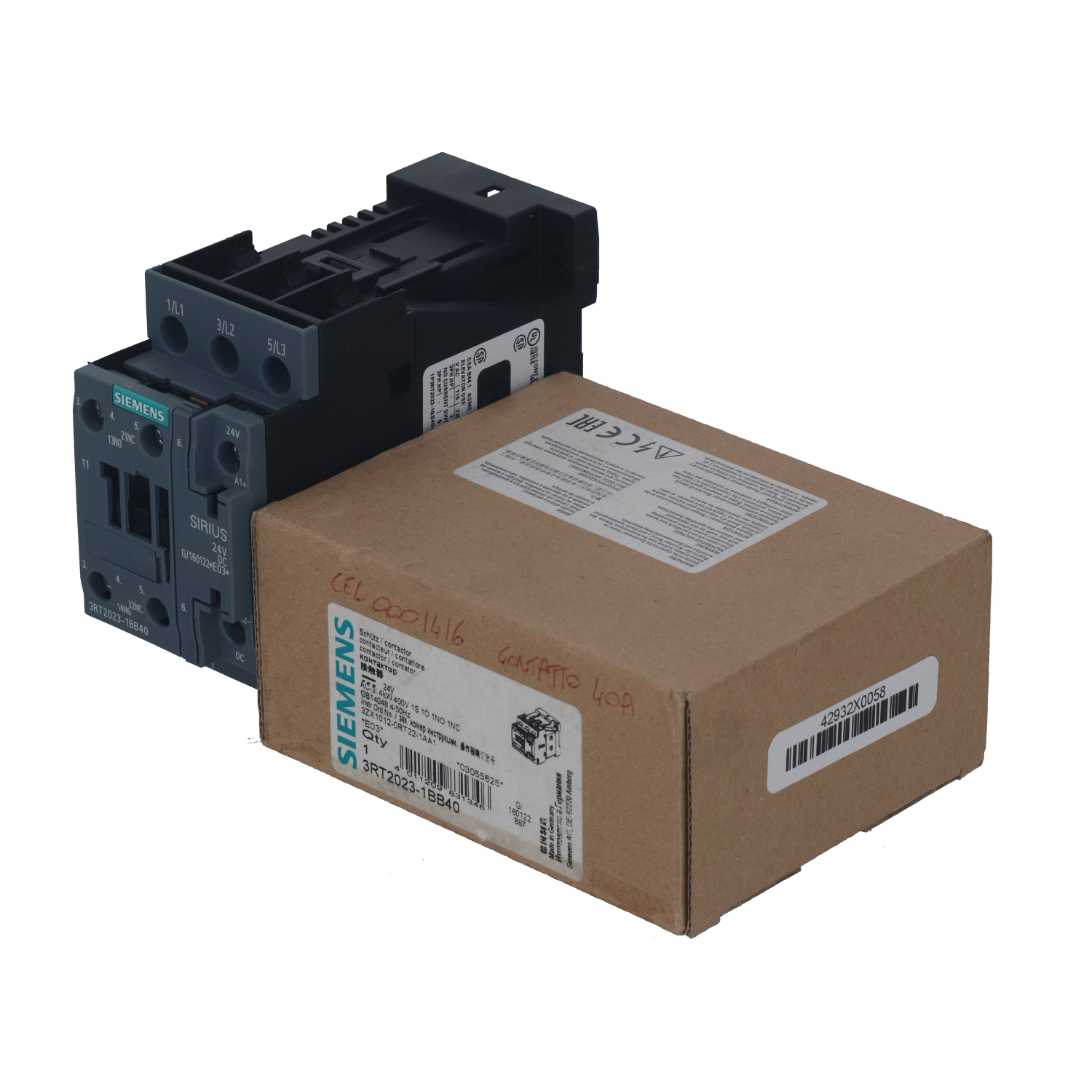 Siemens 3RT2023-1BB40 New NFP