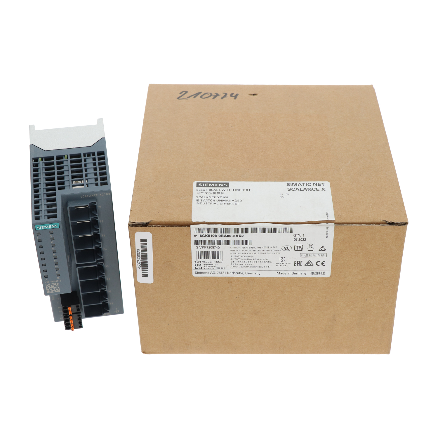 Siemens 6GK5108-0BA00-2AC2 New NFP