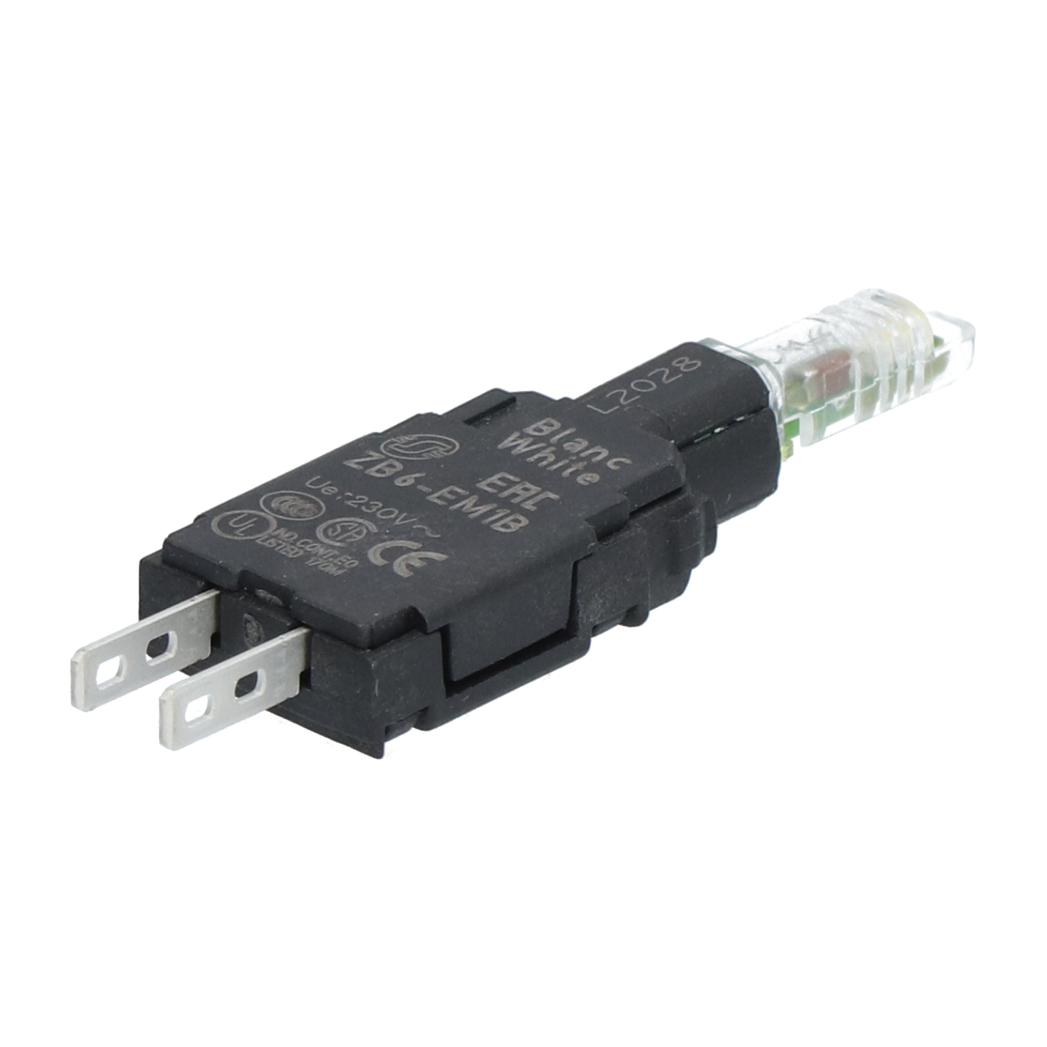 Schneider Electric ZB6EM1B Harmony XB6 Body for Pilot Lights, White New NMP