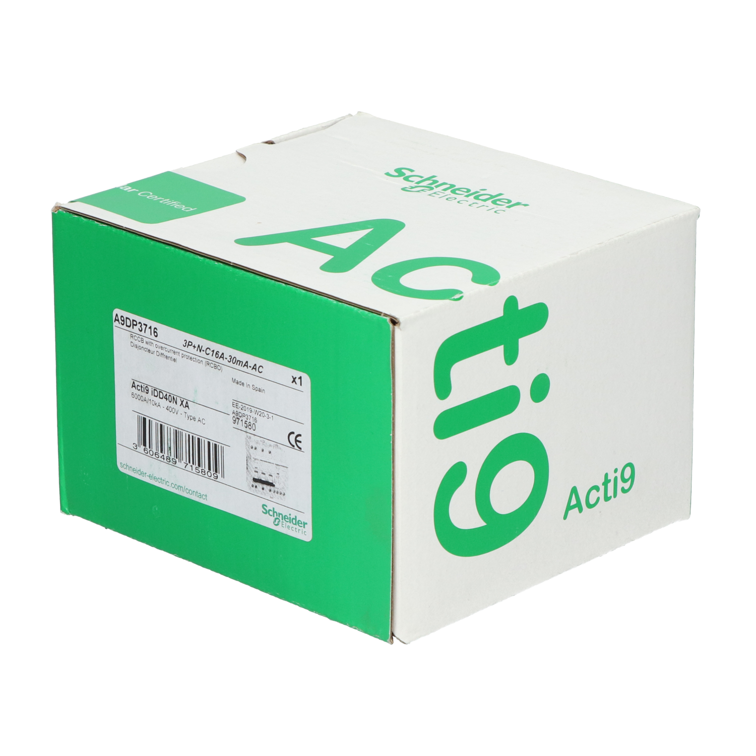 Schneider Electric A9DP3716 - Acti9 iDD40N XA - Residual Current Circuit Breaker NEW NFP