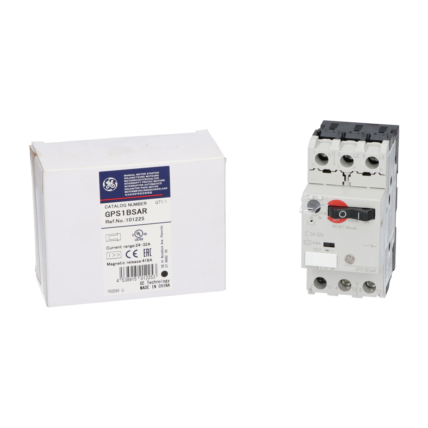 General Electric GPS1BSAR manual motor starter 101225 New NFP