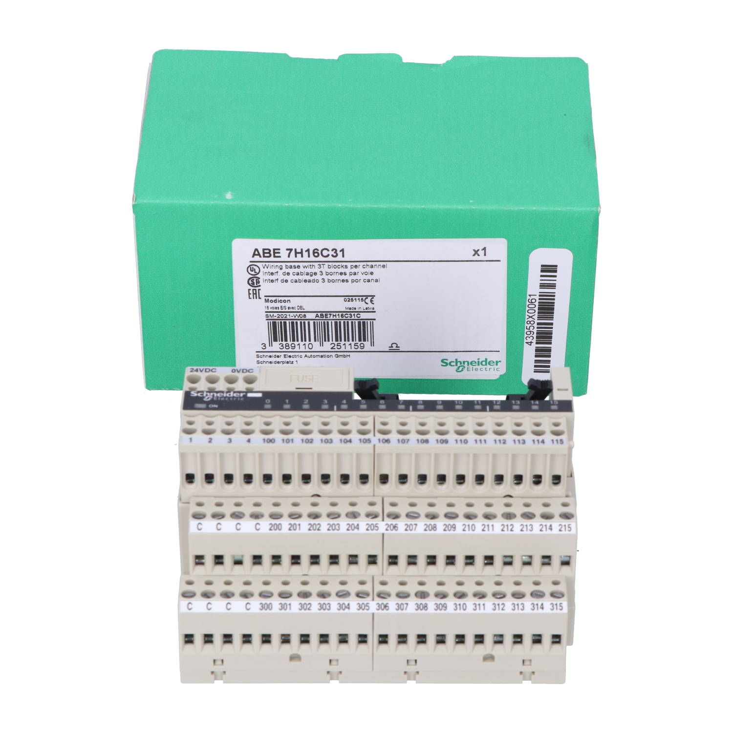 Schneider Electric ABE7H16C31 New NFP