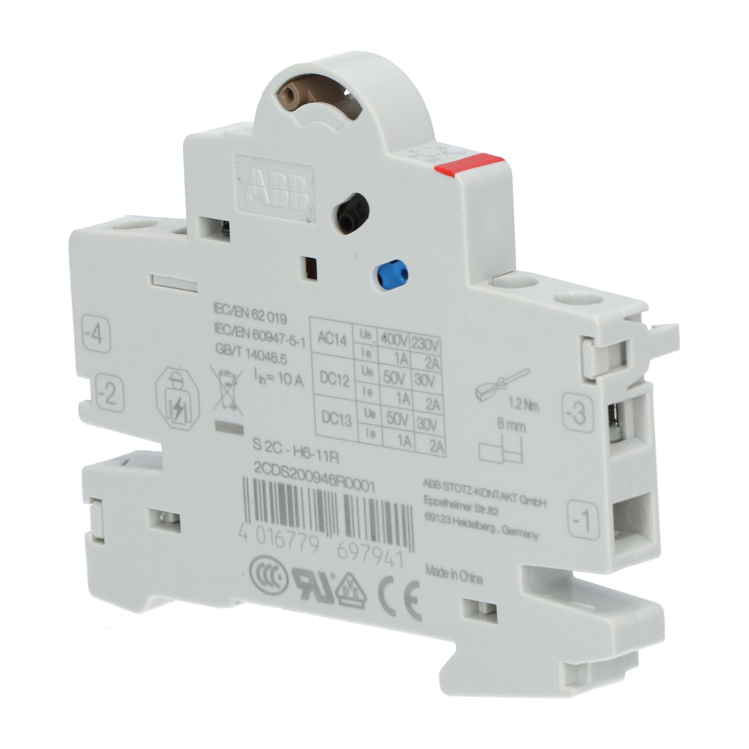 Abb 2CDS200946R0001 Auxiliary Contact New NMP