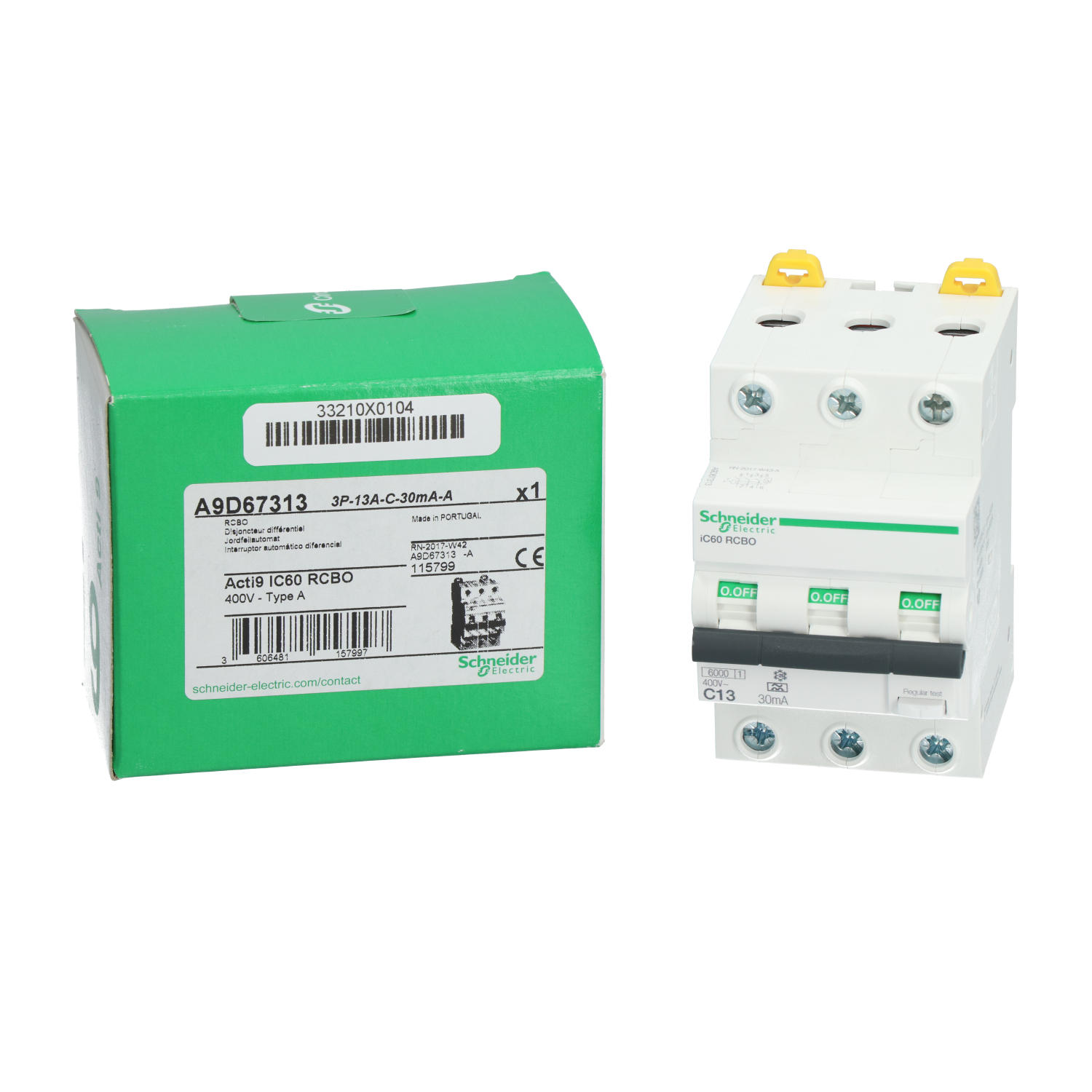 Schneider Electric A9D67313 Residual Current Breaker 3P New NFP