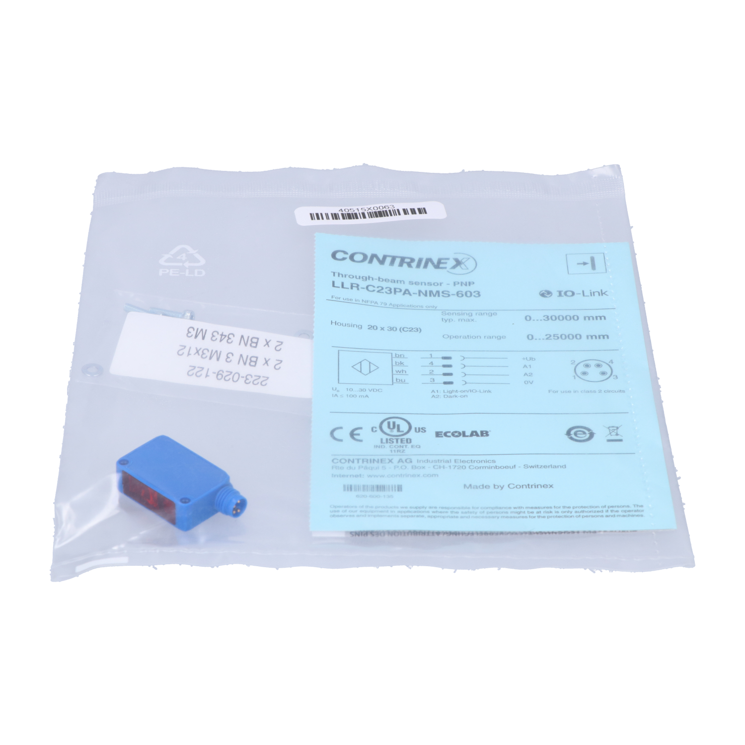 Contrinex LLR-C23PA-NMS-603 New NFP Sealed