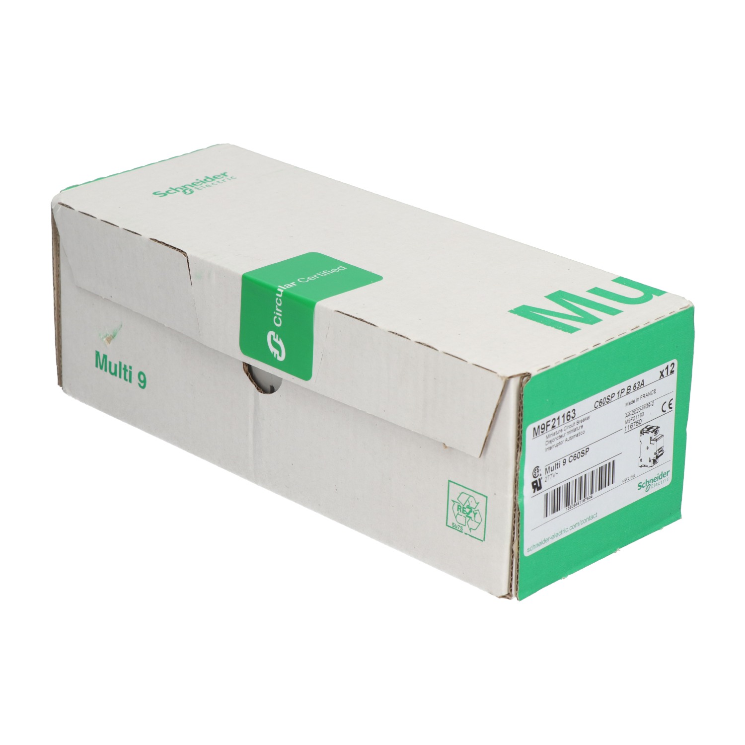 Schneider Electric M9F21163 Miniature Circuit Breaker C60SP NEW NFP Sealed 12pcs