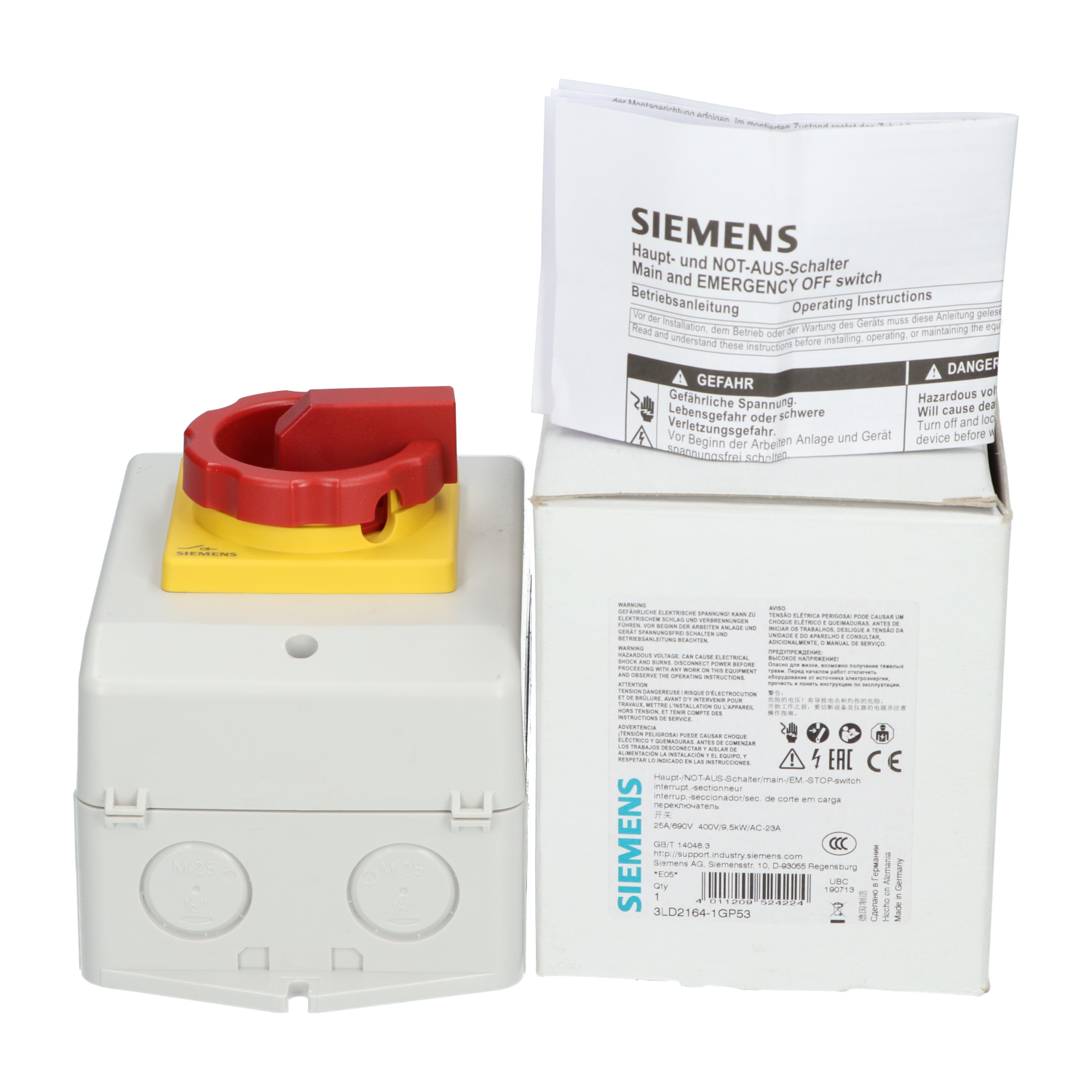 Siemens 3LD2164-1GP53 SENTRON Switch Disconnector New NFP