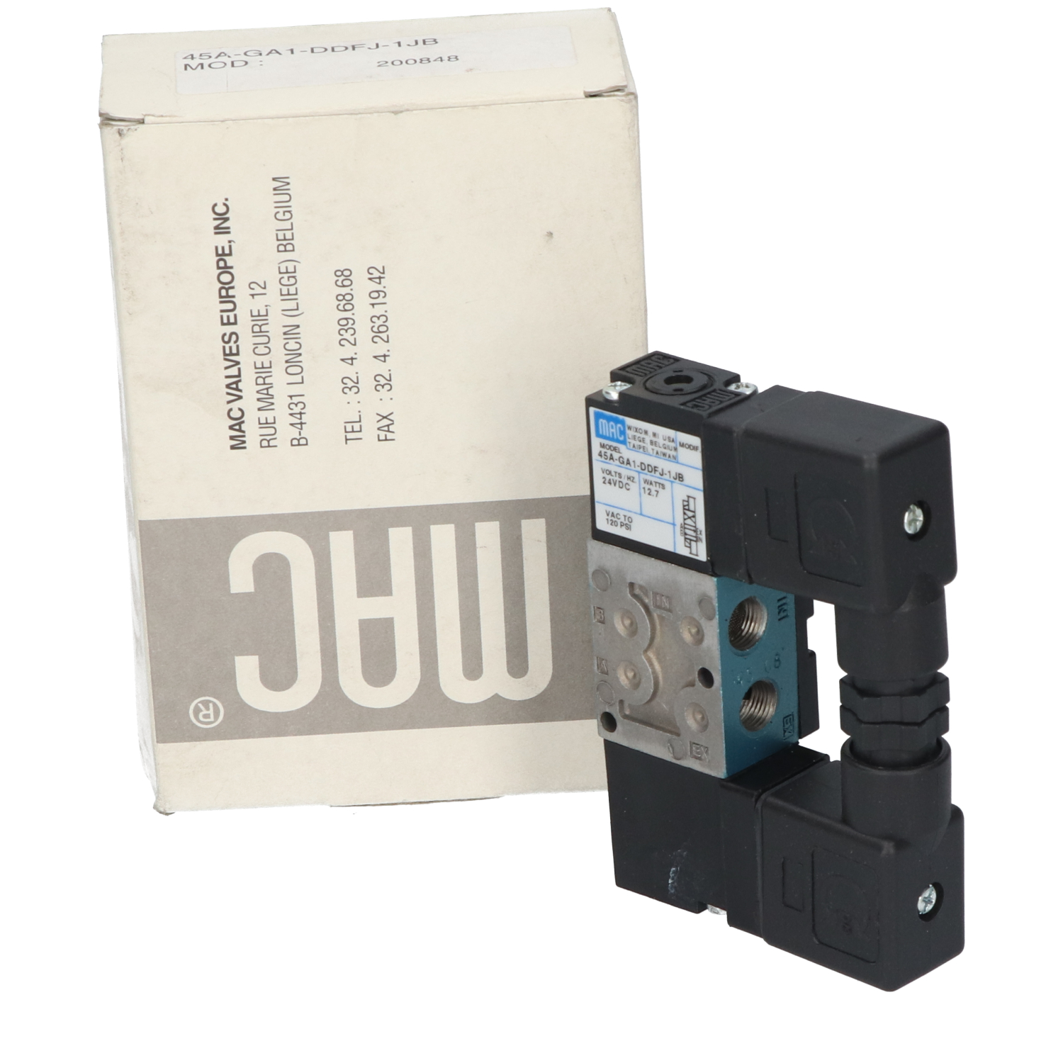 Mac Valves 45A-GA1-DDFJ-1JB Pneumatic Valve Pneumatikventil New NFP