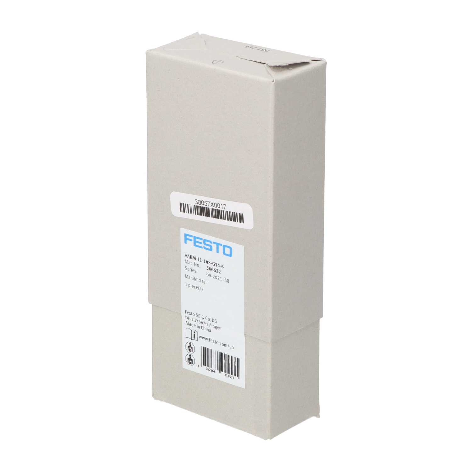 Festo VABM-L1-14S-G14-6 Manifold Rail New NFP Sealed