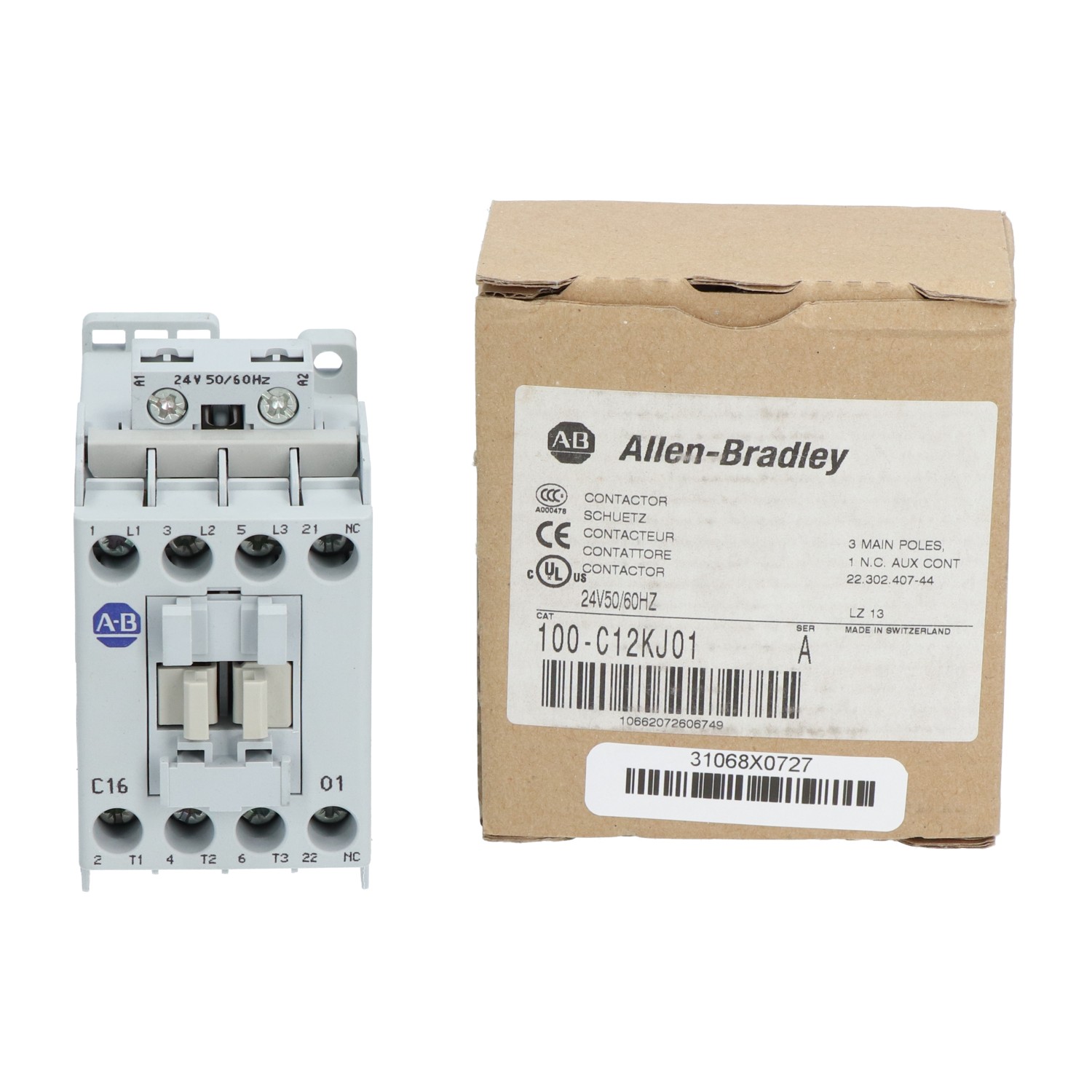 Allen-Bradley 100-C16KJ01-B Contactor New NFP