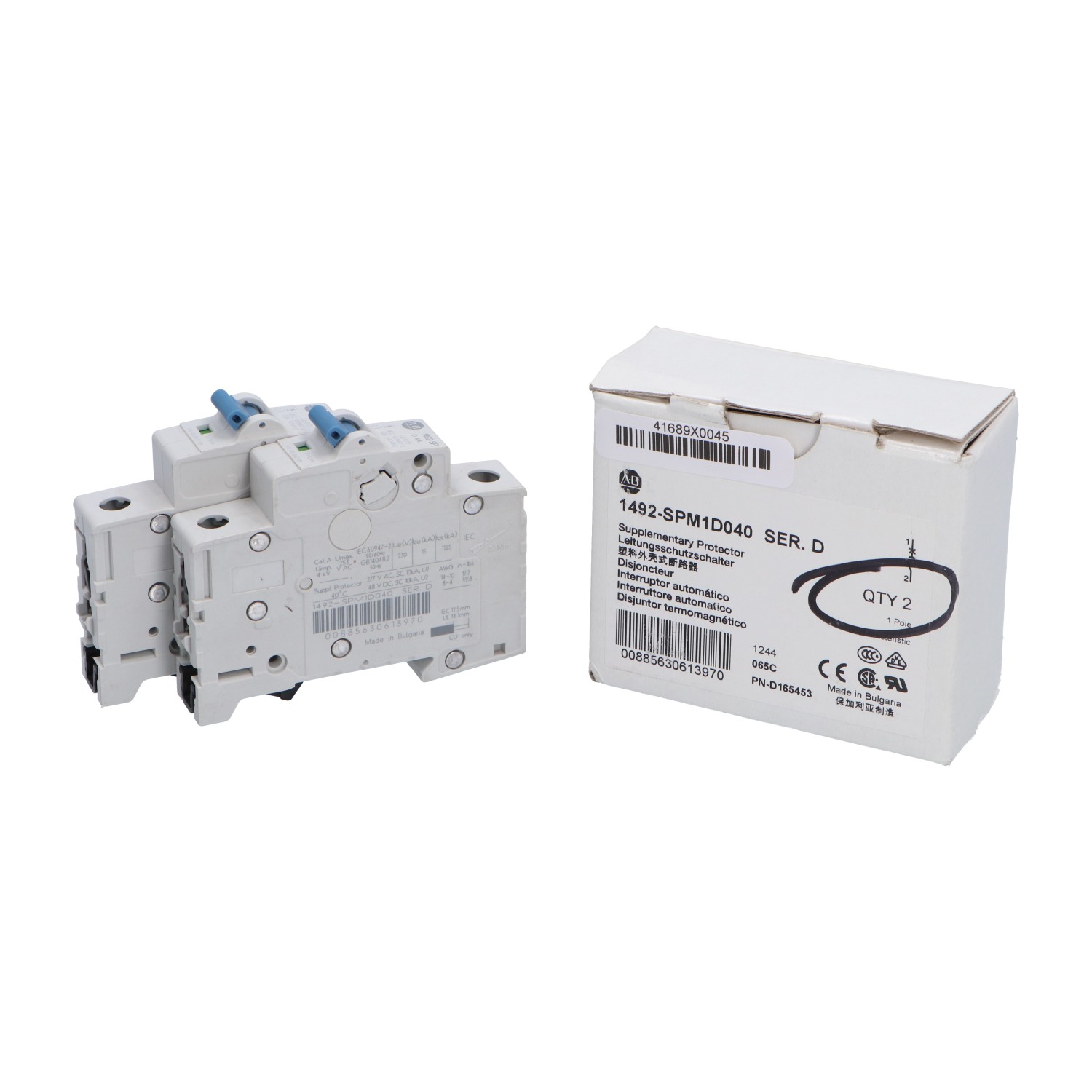 Allen-Bradley 1492-SPM1D040-D Used UFP (2pcs)