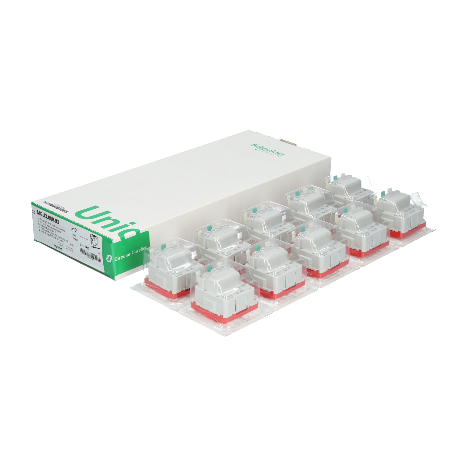 Schneider Electric MGU3.059.03 Unica Socket 2P+E New NFP Sealed (10pcs)