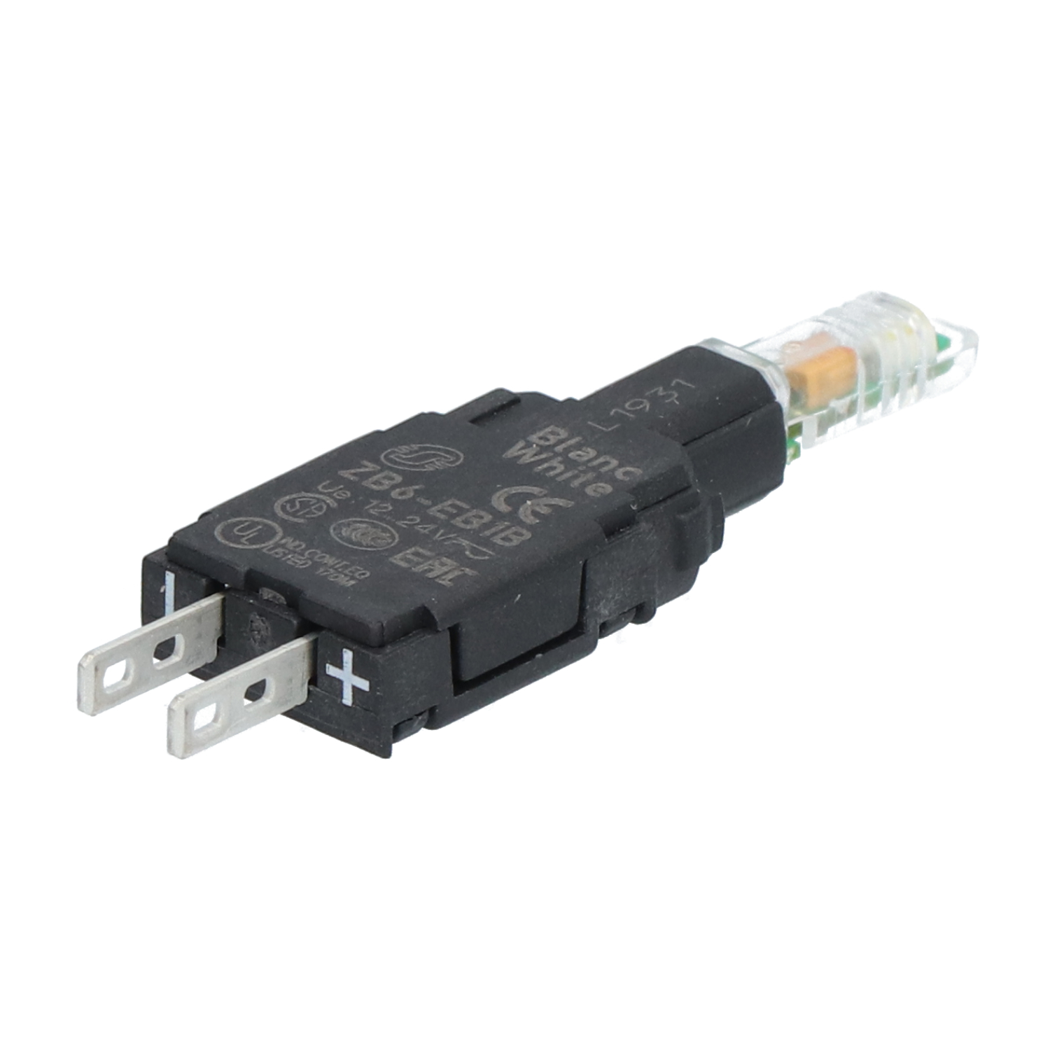 Schneider Electric ZB6EB1B Harmony XB6 Body for Pilot Lights, White New NMP