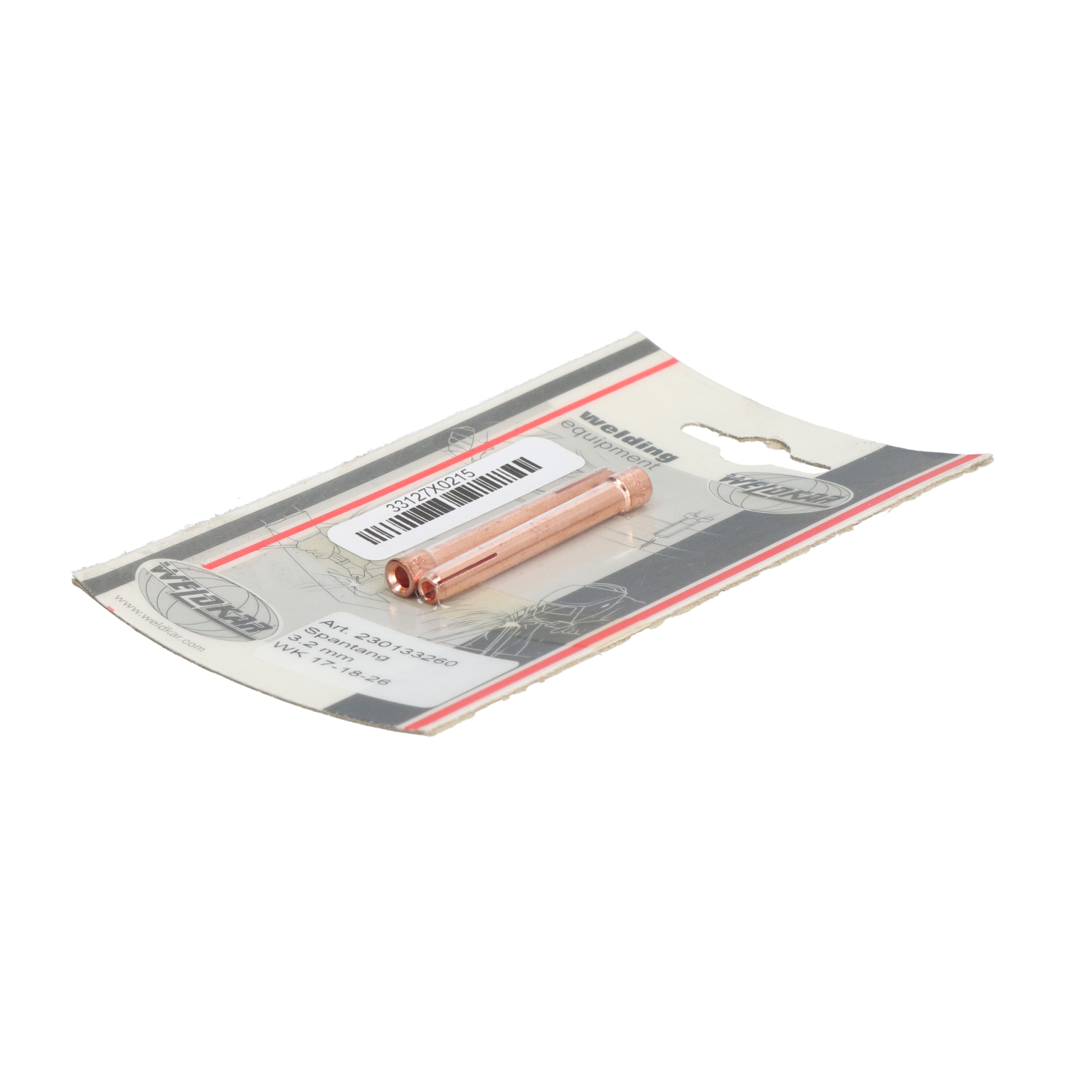 Weldkar 230133260 Collet Chuck For TIG Welding Torch 3.2mm New NFP Sealed (2pcs)