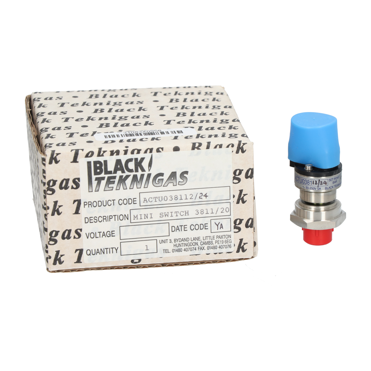 Black Teknigas ACTU038112/24 Mini Switch 3811/20 New NFP