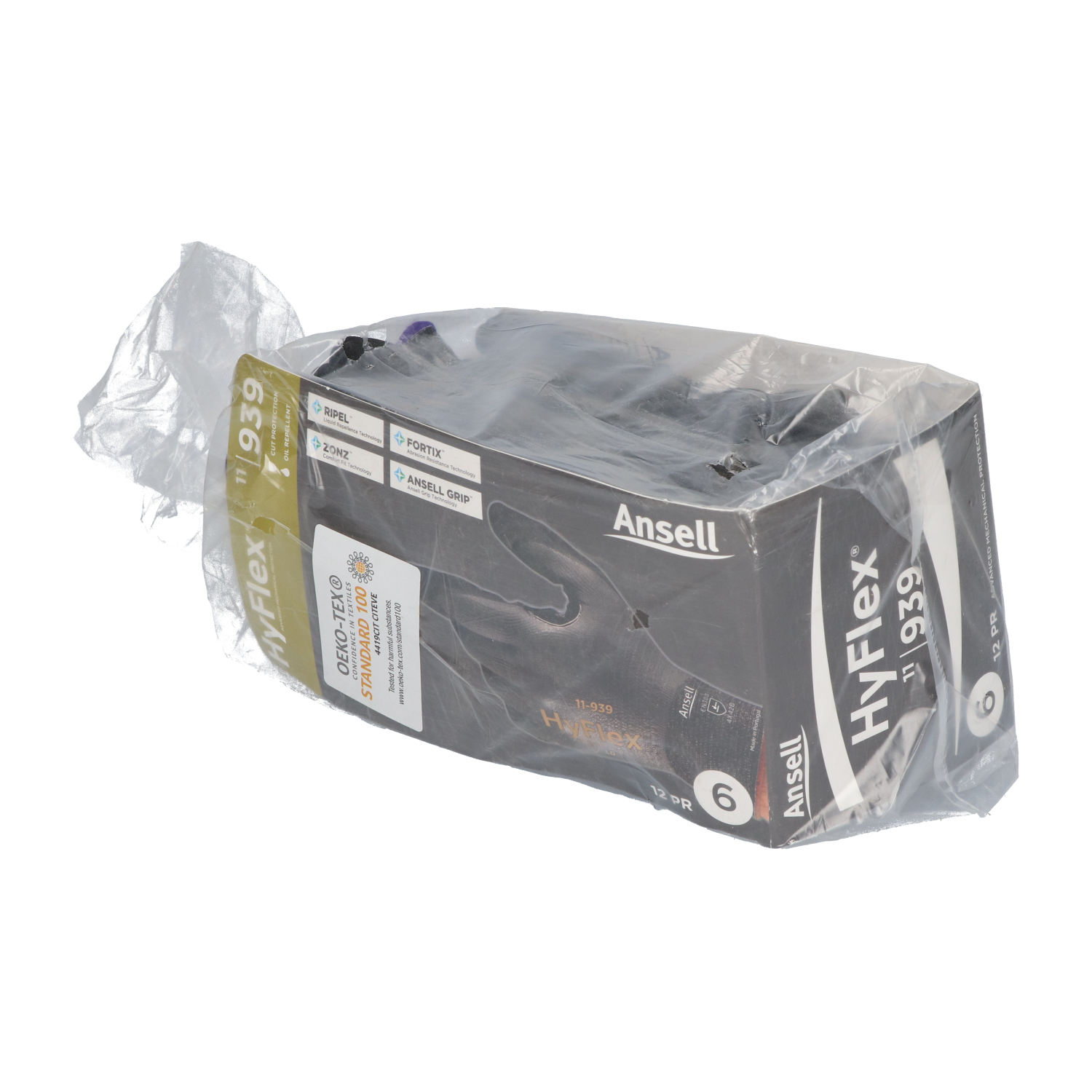 Ansell 11-939/6 Gloves Hyflex Size 6/XS New NFP Sealed (12pcs)
