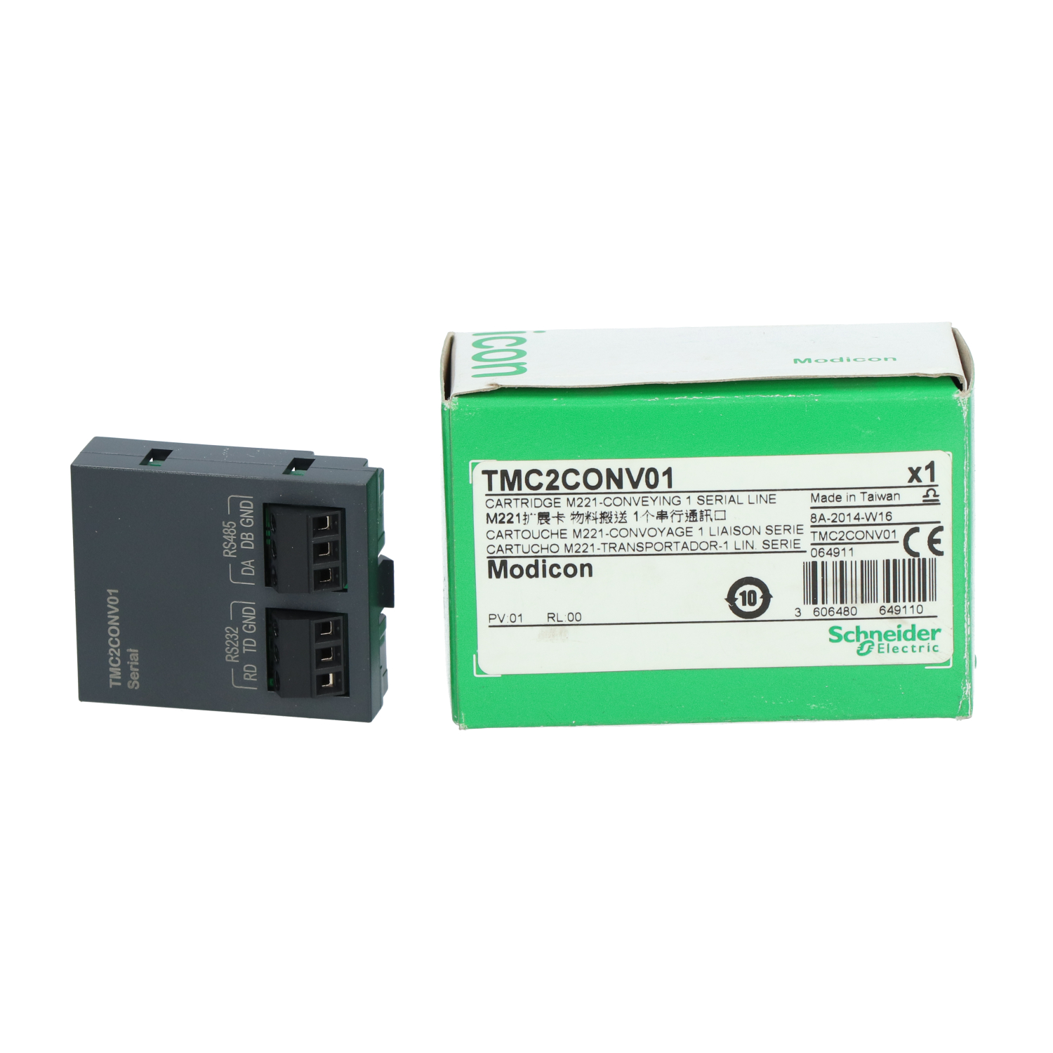 Schneider Electric TMC2CONV01 Modion M221 Serial Line Cartridge New NFP