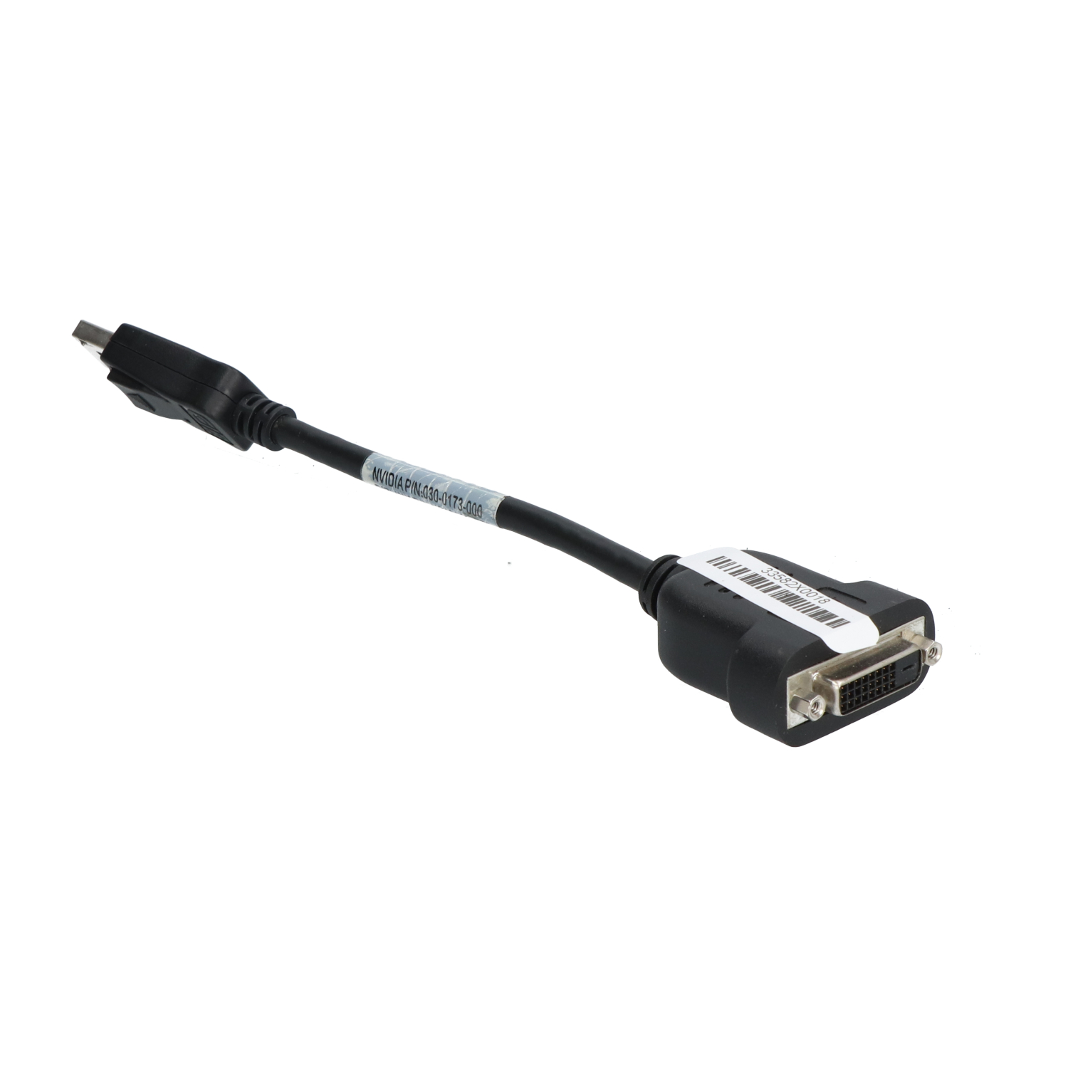 Nvidia 030-0173-000 Adapter Cable DisplayPort to DVI-D Used UMP