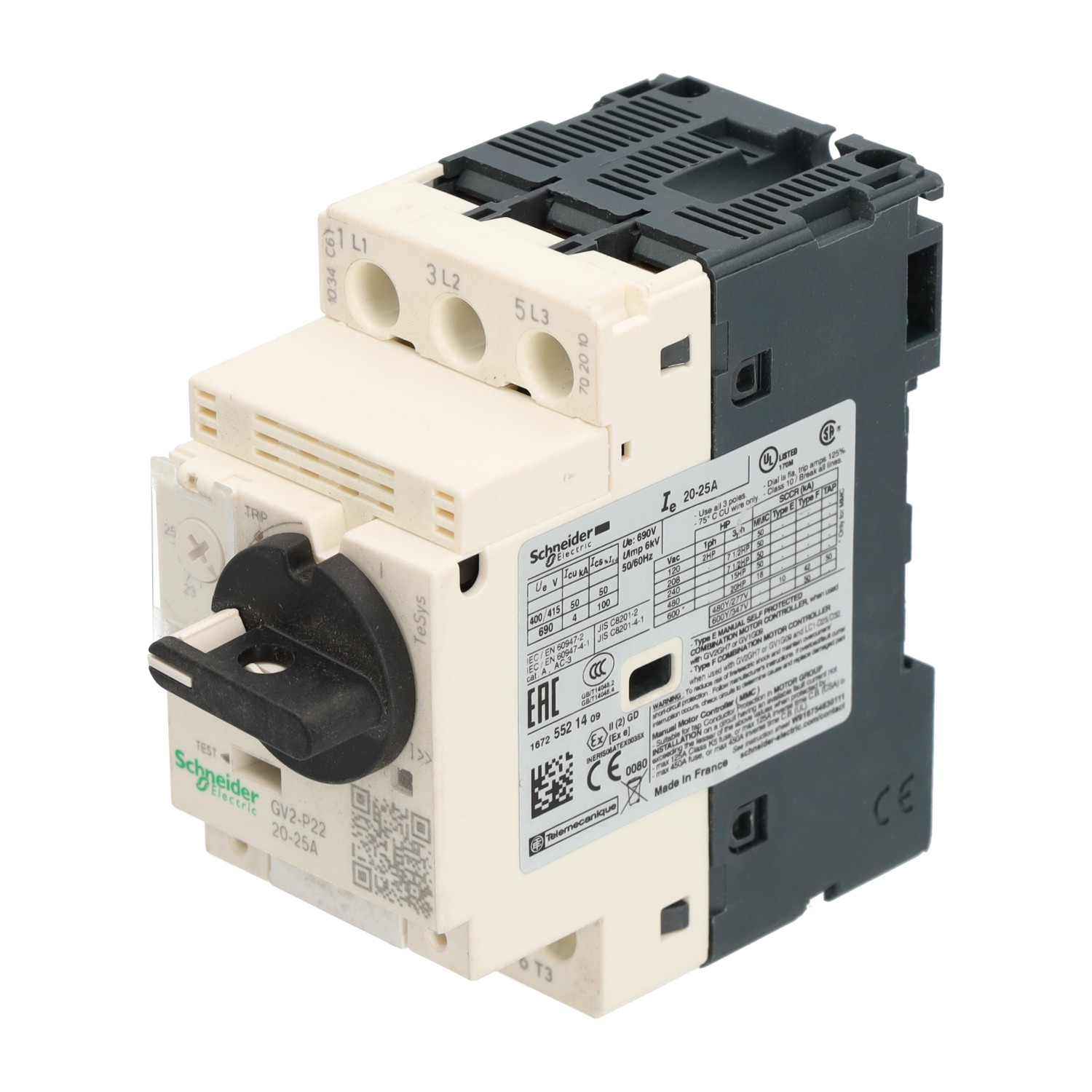 Schneider Electric GV2-P22 New NMP