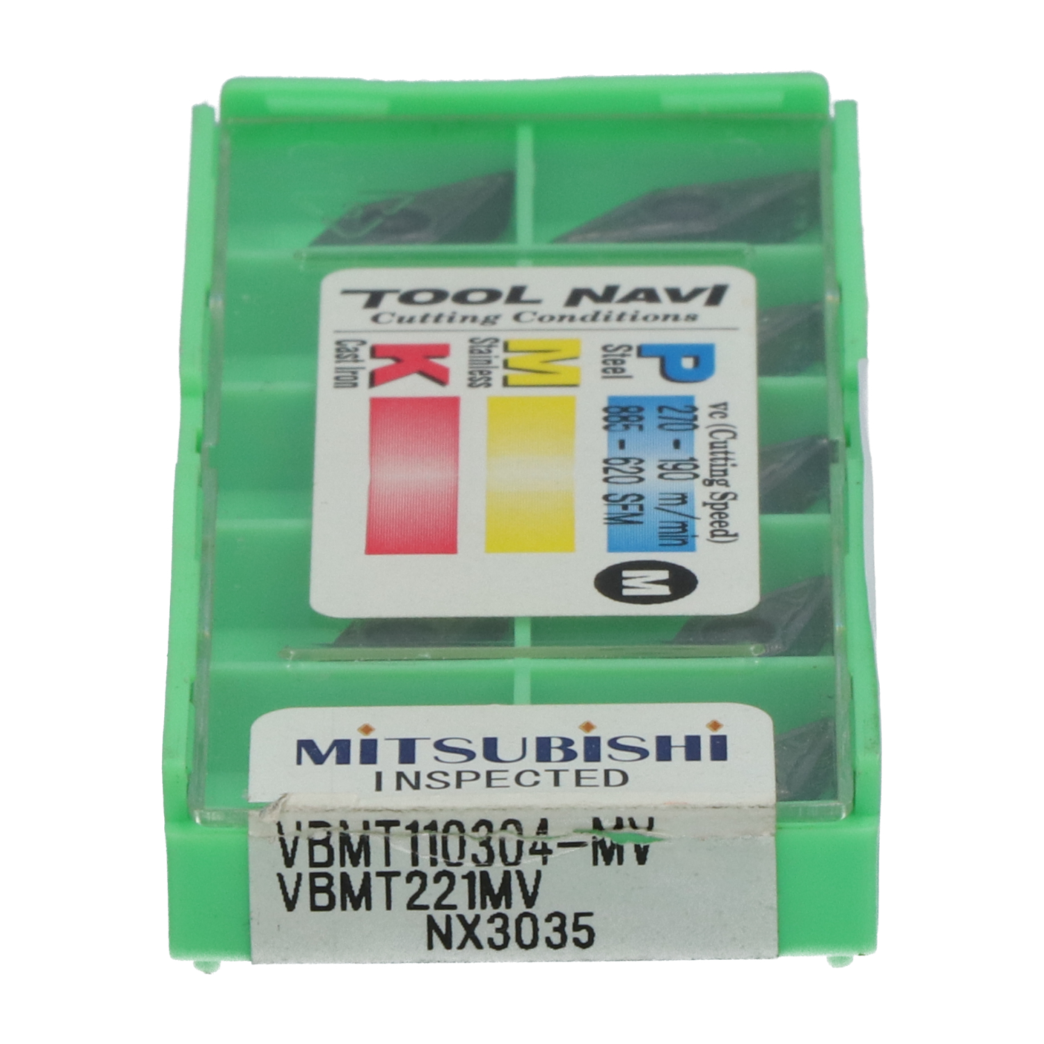 Mitsubishi VBMT110304-MVNX3035 Insert VBMT110304-MV NX3035 New NFP (10pcs)