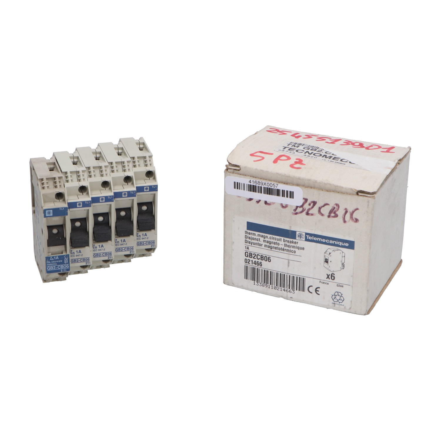 Telemecanique GB2-CB06 Used UMP (5pcs)