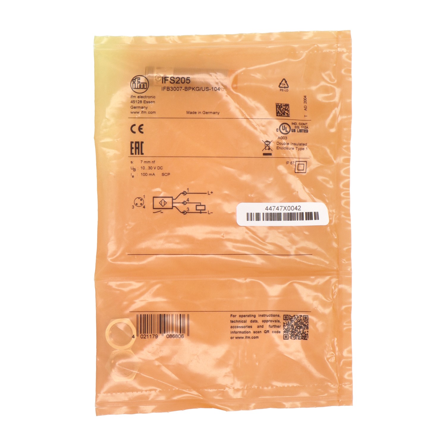 IFM Electronic IFS205 New NFP Sealed