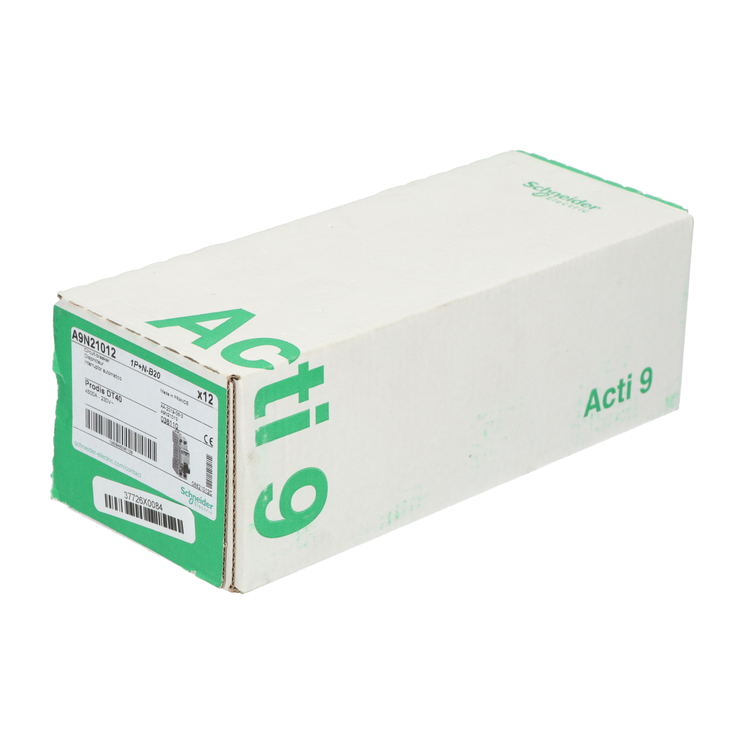 Schneider Electric A9N21012 Acti9 Mini Circuit Breaker 1P New NFP Sealed (12pcs)