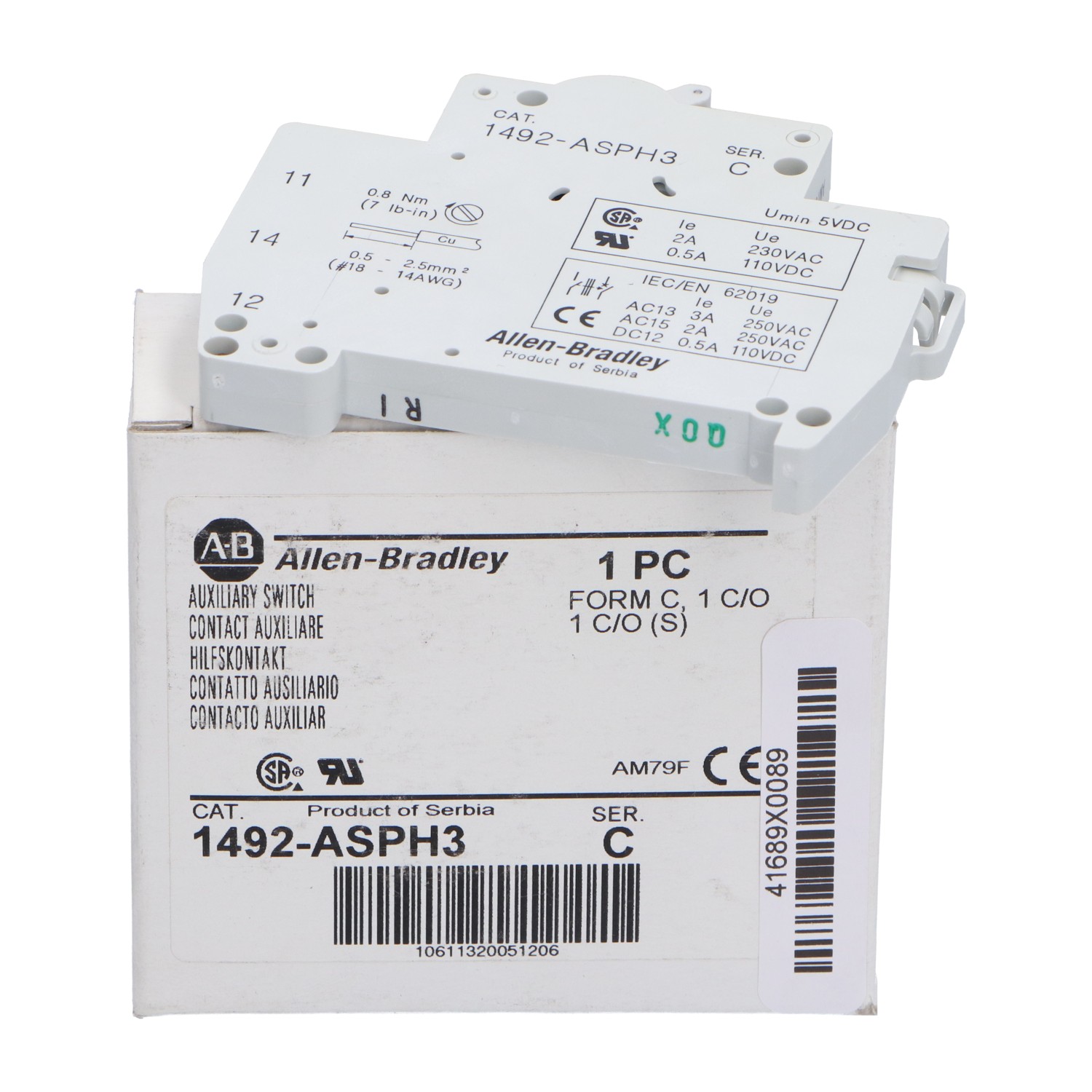 Allen-Bradley 1492-ASPH3-C New NFP