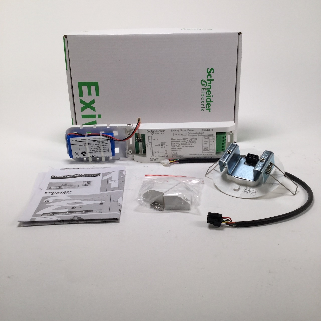 Schneider Electric OVA48944 Self-cont. Emergency light Exiway Smart Beam New NFP