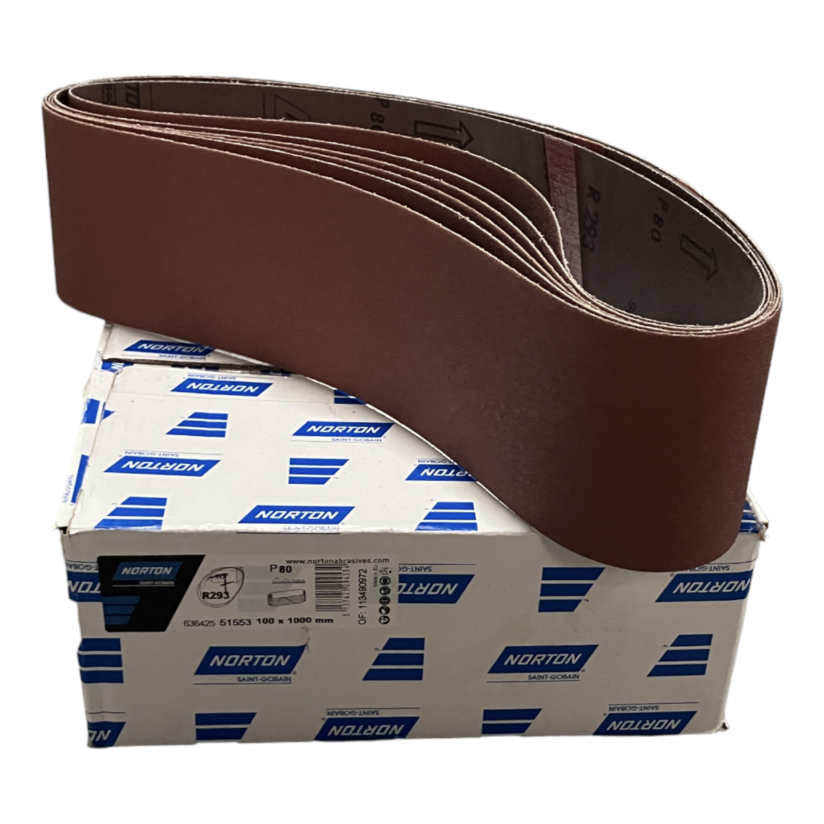 Norton Saint Gobain 63642551553 Sanding Belt New NFP (7pcs)