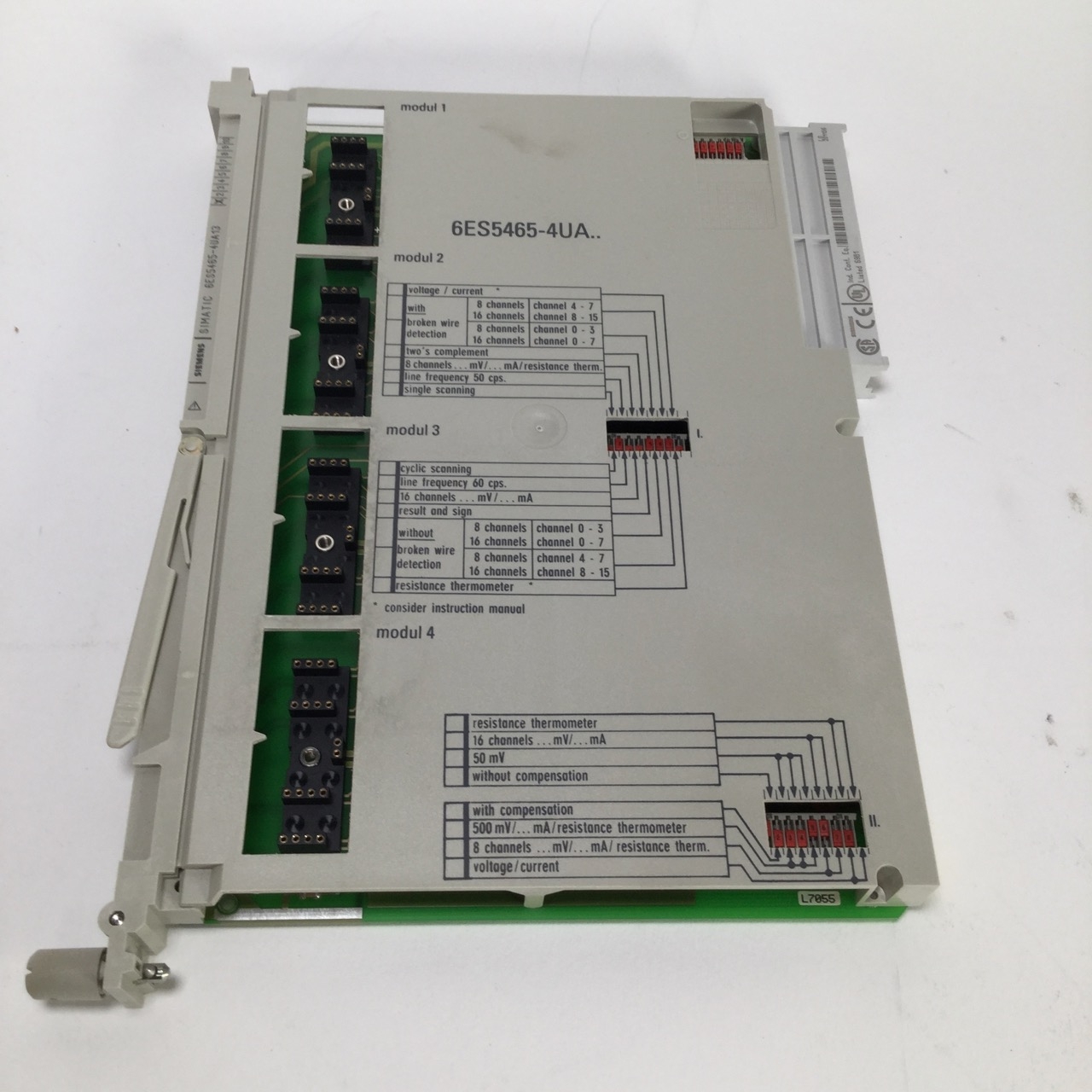 Siemens 6ES5465-4UA13 Analog Input Module 6ES5465 4UA13 Used UFP