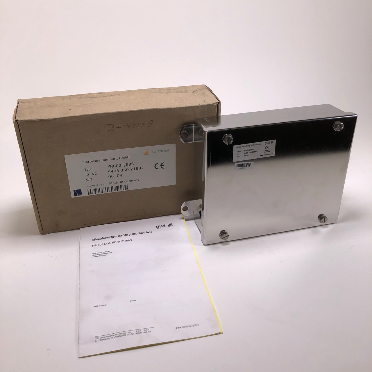 Sartorius PR6021/68S Junction box New NFP