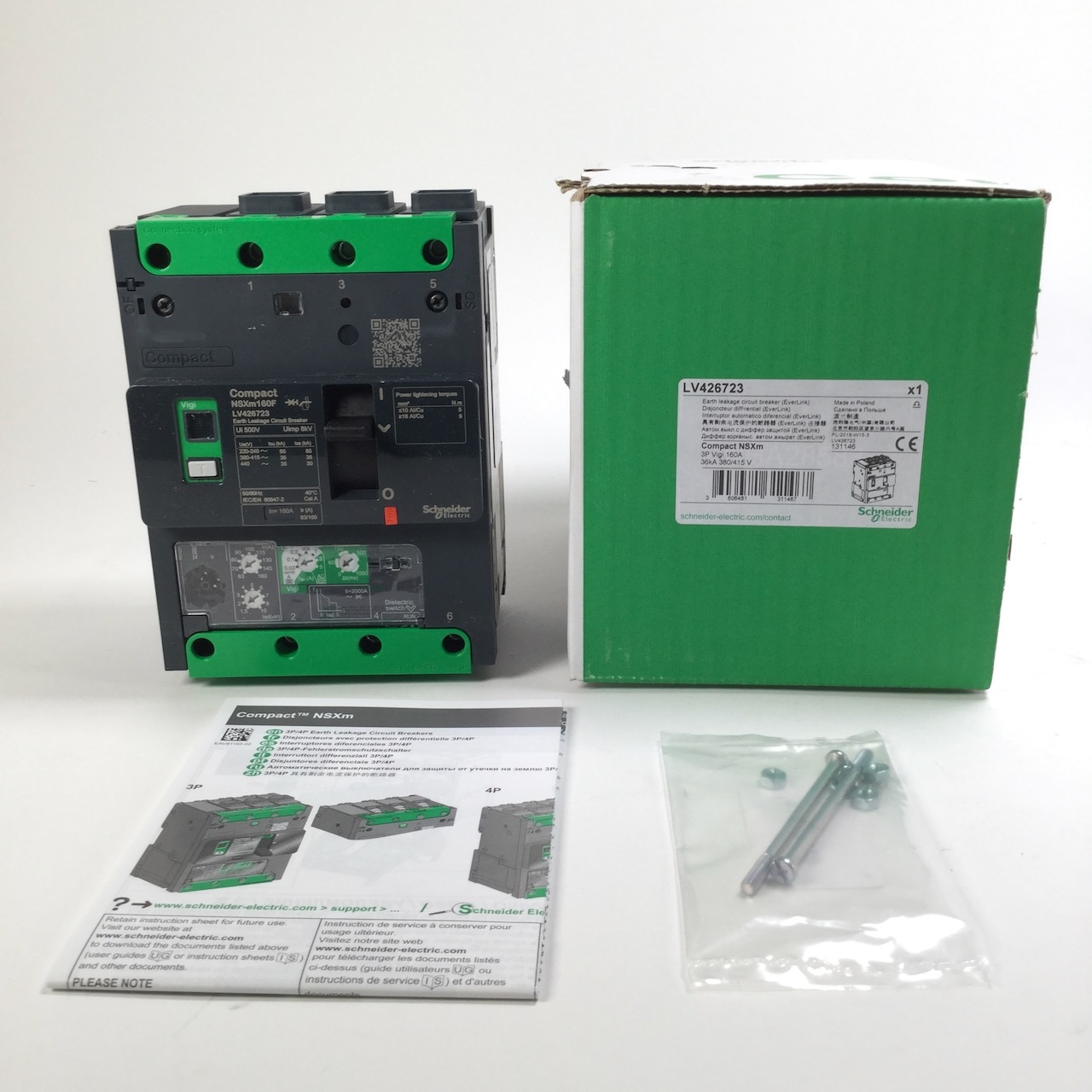 Schneider Electric LV426723 Compact Circuit breaker NSXm Micrologic Vigi NFP