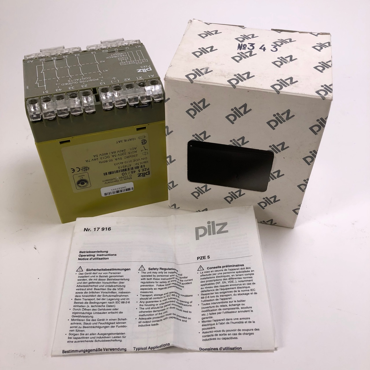 Pilz 474919 Safety Relay Sicherheitsschaltgerät 230VAC 5VA New NFP