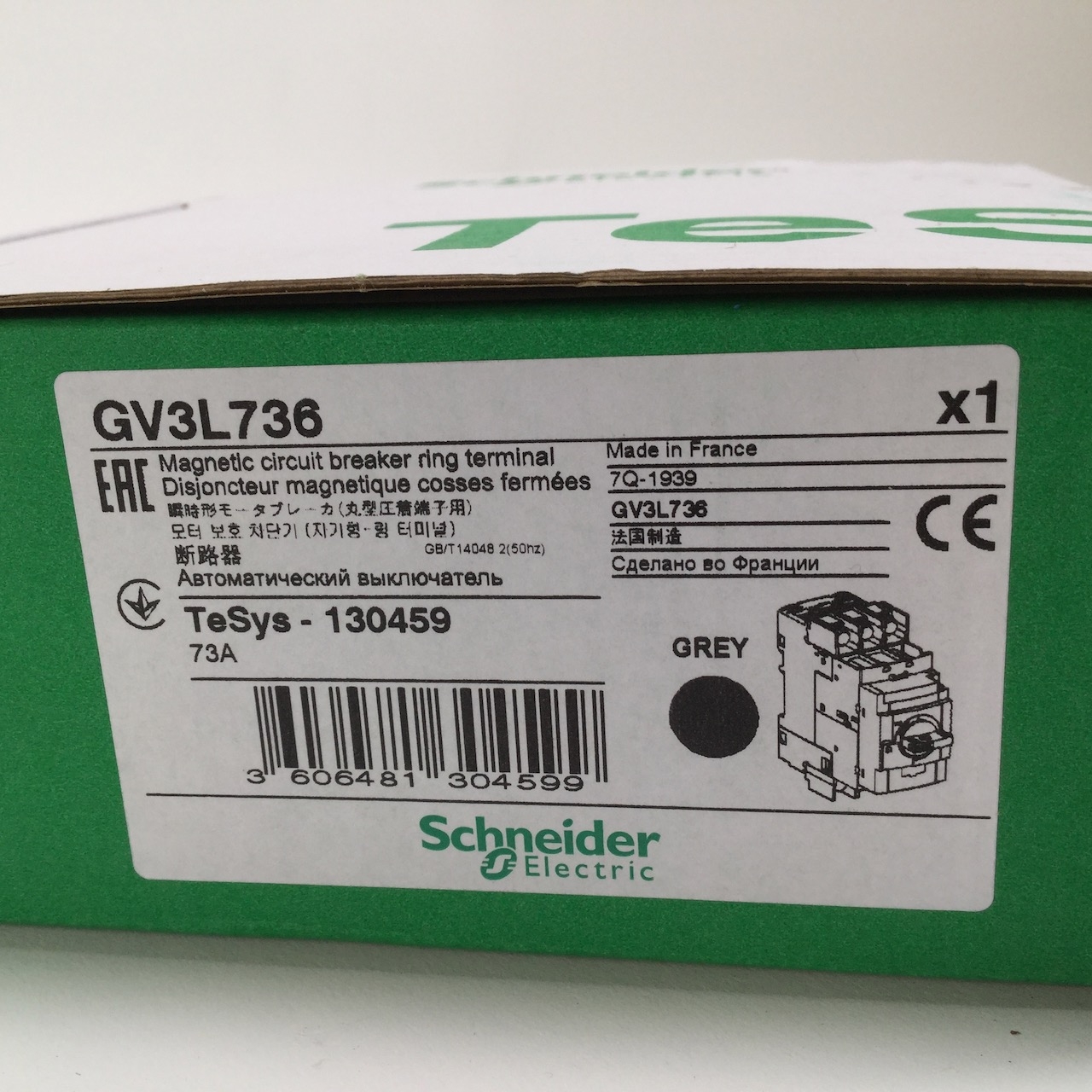 Schneider Electric GV3L736 Motor circuit breaker GV3L New NFP Sealed