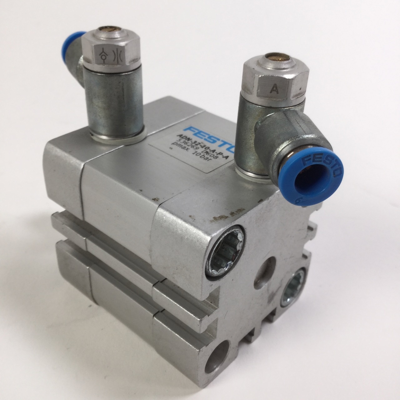Festo ADN-32-10-A-P-A Cylinder 536269 D608 Bore Ø32mm Stroke Hub 10mm Used UMP