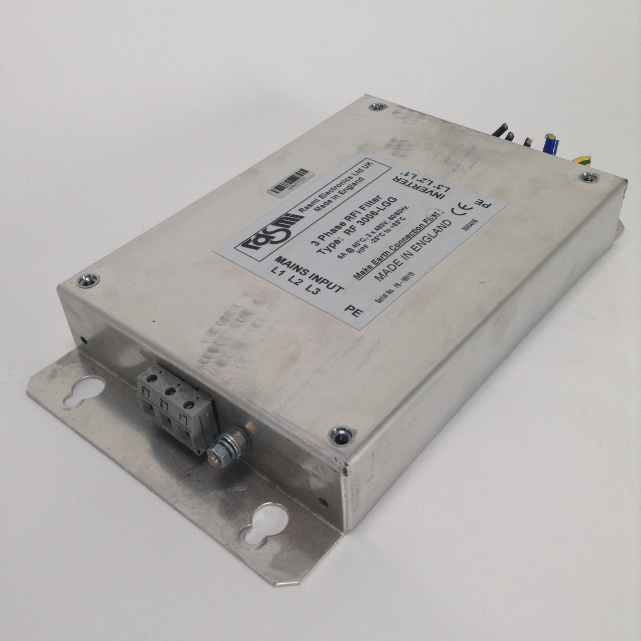 Rasmi RF3006-LGG 3 phase RFI filter 6A Used UMP
