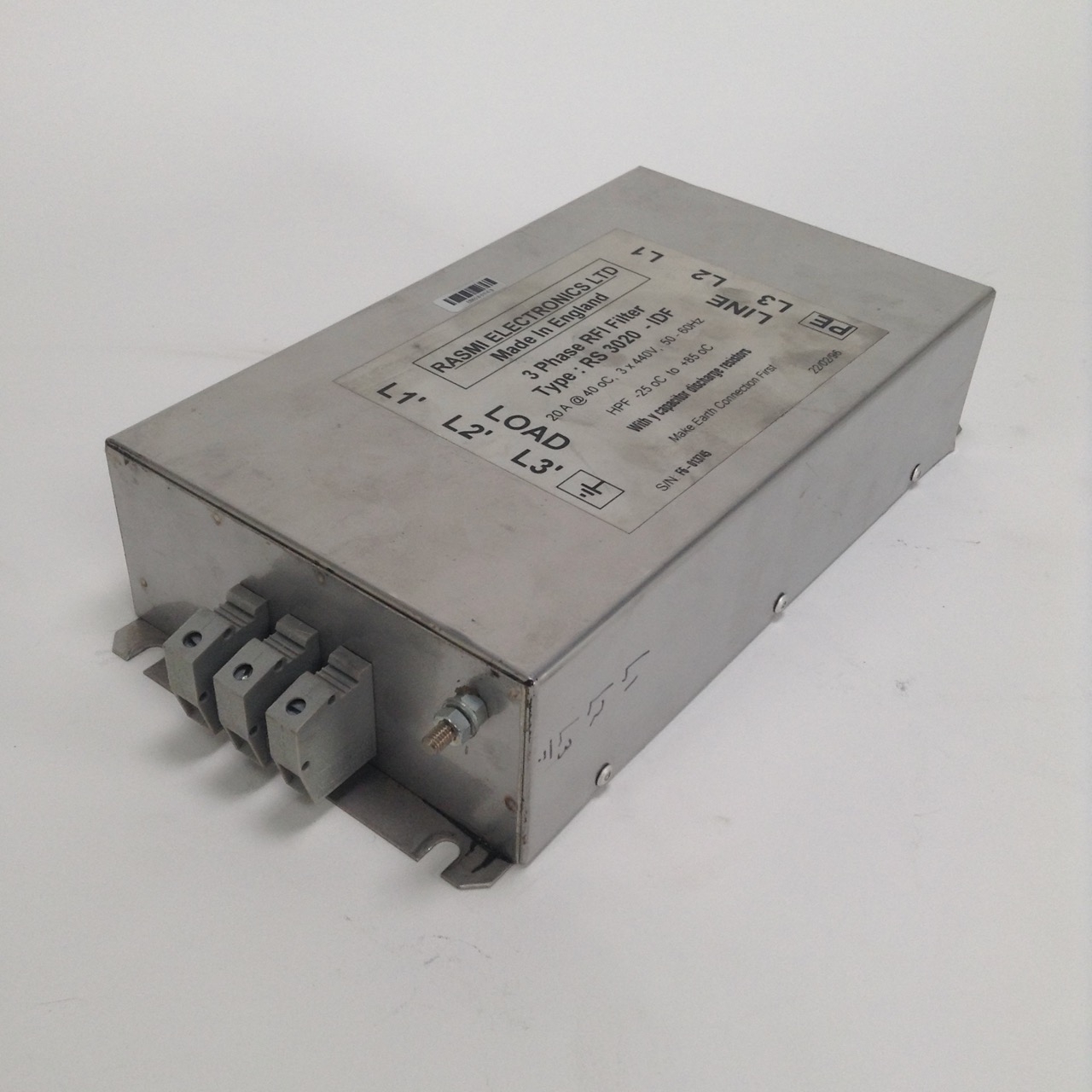 Rasmi RS3020-IDF 3 phase RFI filter 20A Used UMP