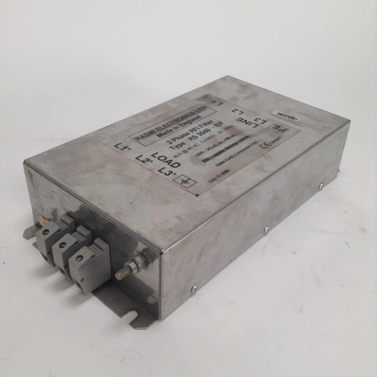 Rasmi RS3040-IDF 3 phase RFI filter 40A Used UMP