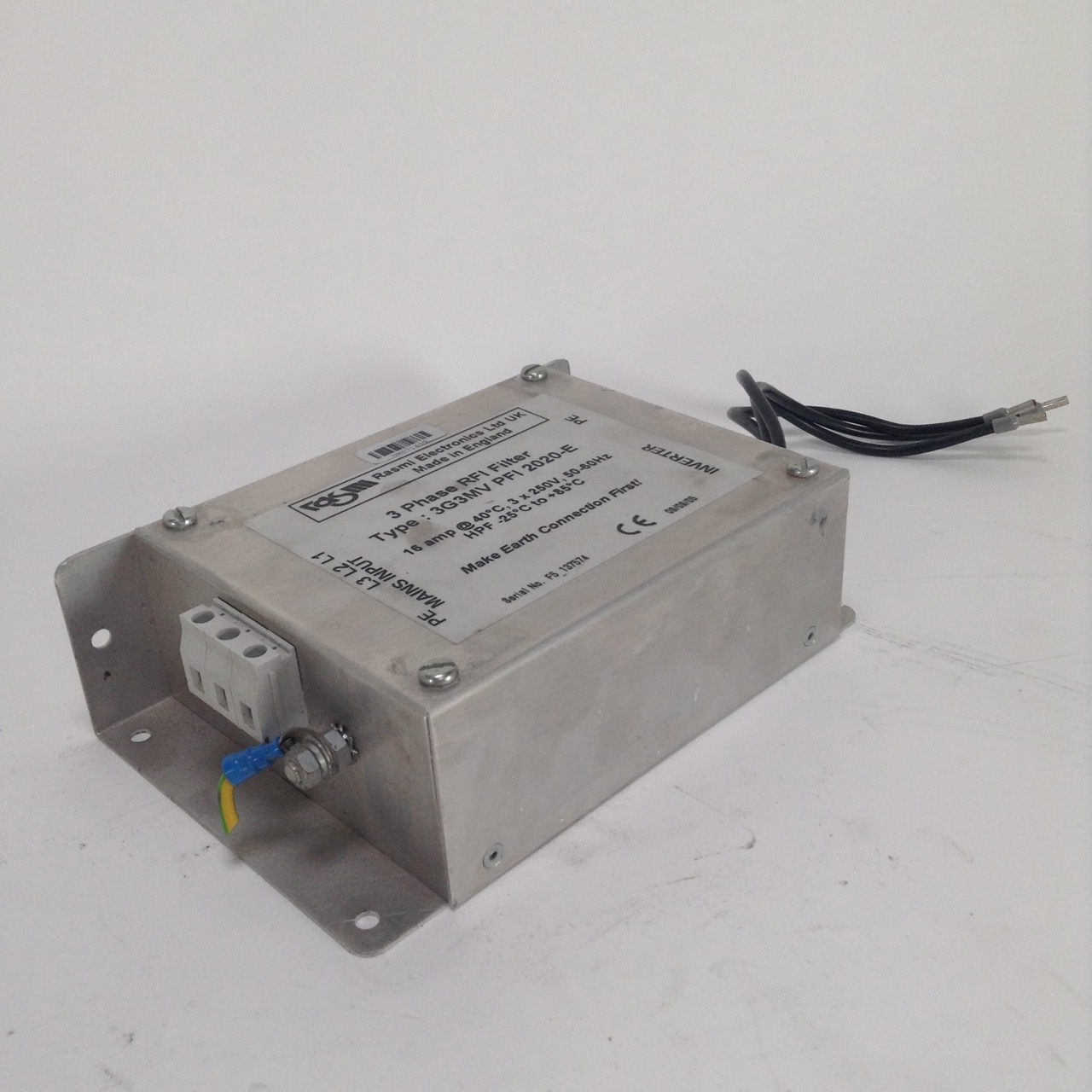 Rasmi 3G3MV-PFI2020-E 3 phase RFI filter 16A Used UMP