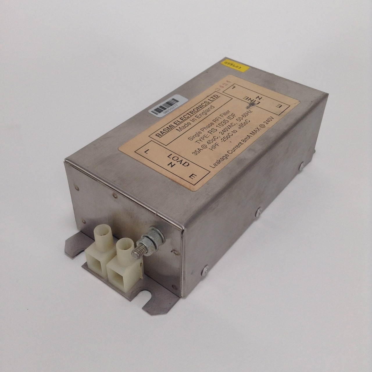 Rasmi RS1035-IDF Single phase RFI filter 35A Used UMP