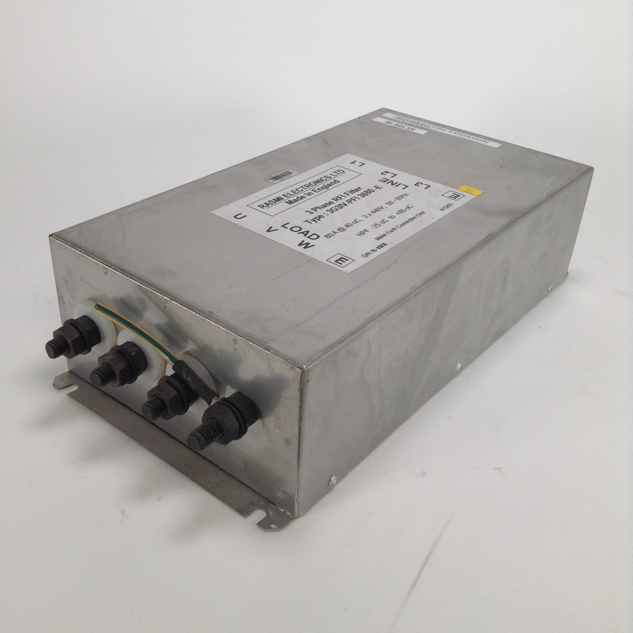 Rasmi 3G3IV-PFI3080-E 3 phase RFI filter 80A Used UMP