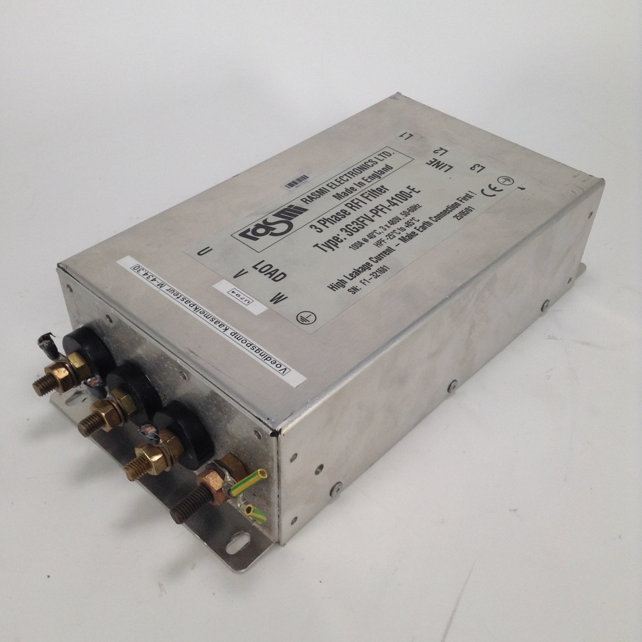 Rasmi 3G3FV-PFI-4100-E 3 phase RFI filter 100A Used UMP
